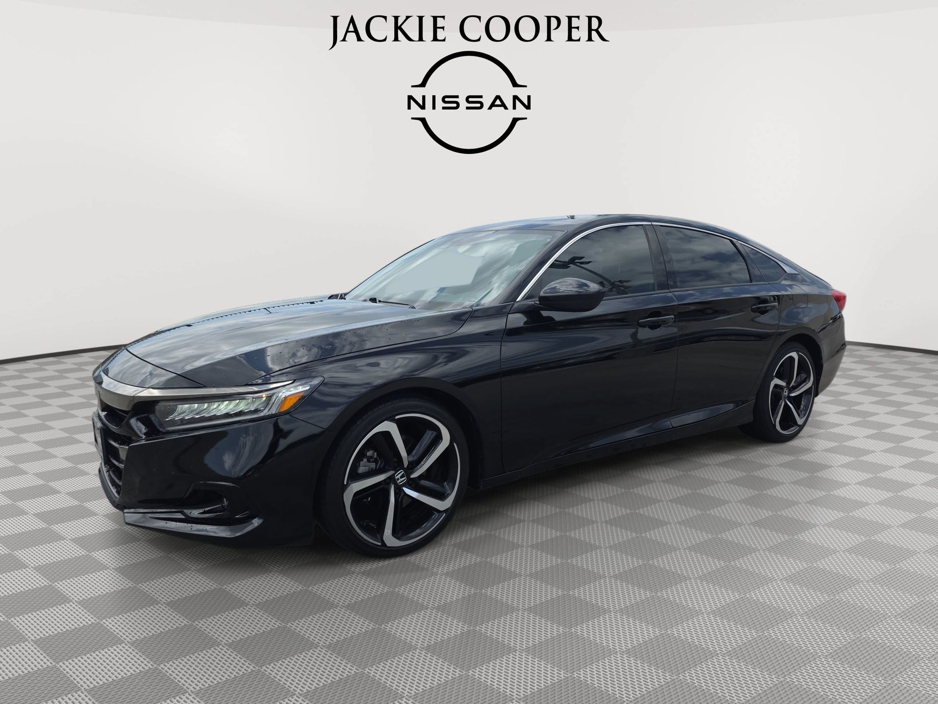 Black 2022 Honda Accord Sedan Front-Wheel Drive Continuously Variable Transmission
