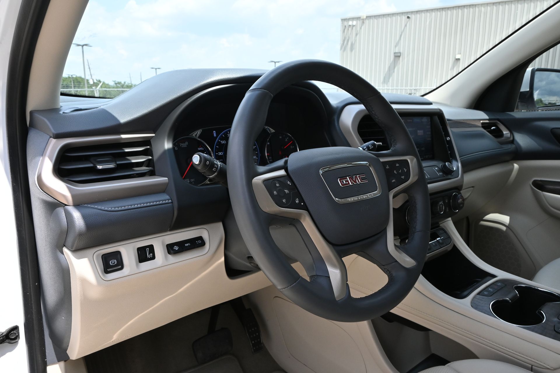 2023 GMC Acadia Denali White at Bayway Cadillac of The Woodlands