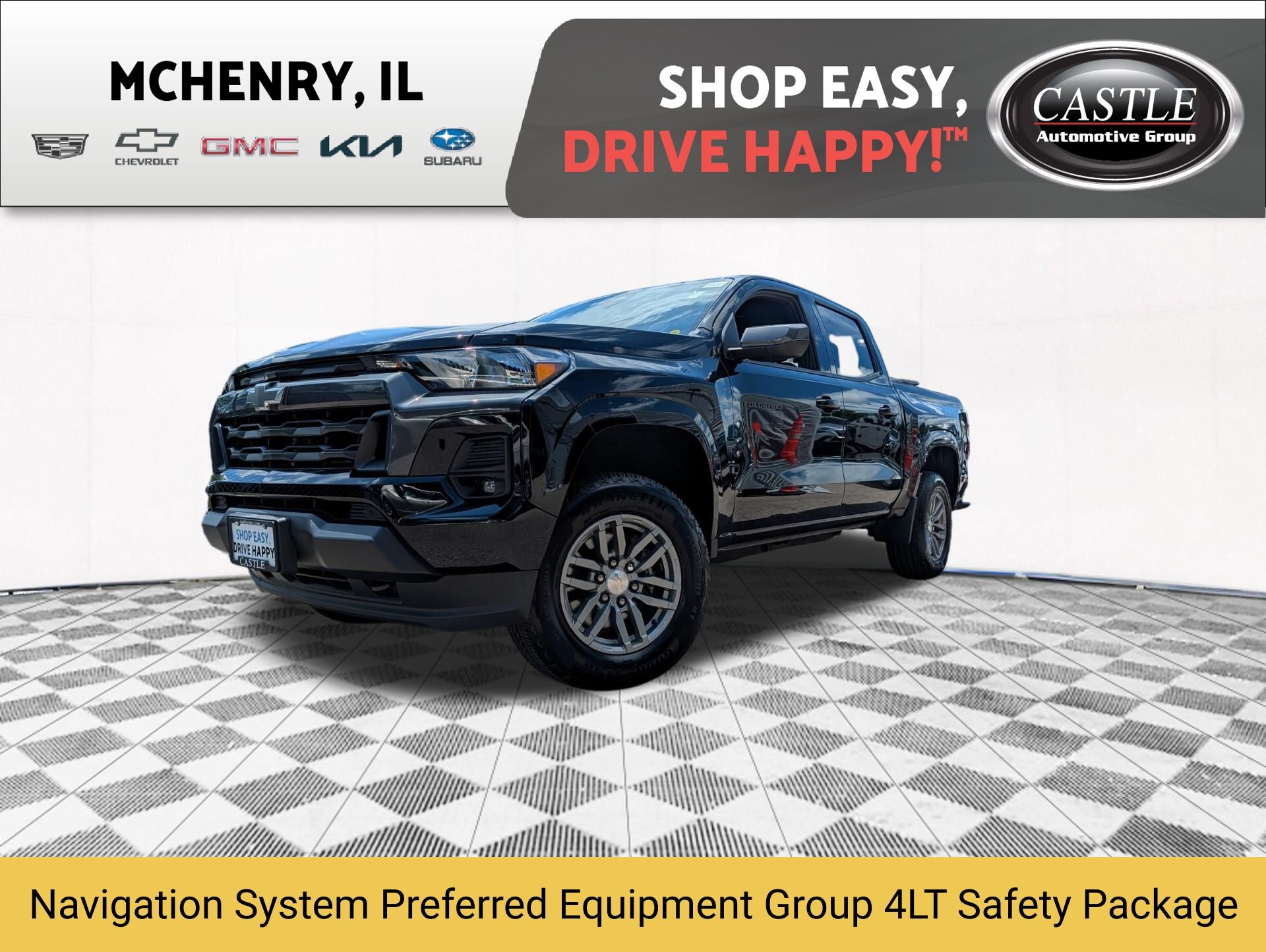 Black 2024 Chevrolet Colorado Pickup Truck Four-Wheel Drive 8-Speed Automatic