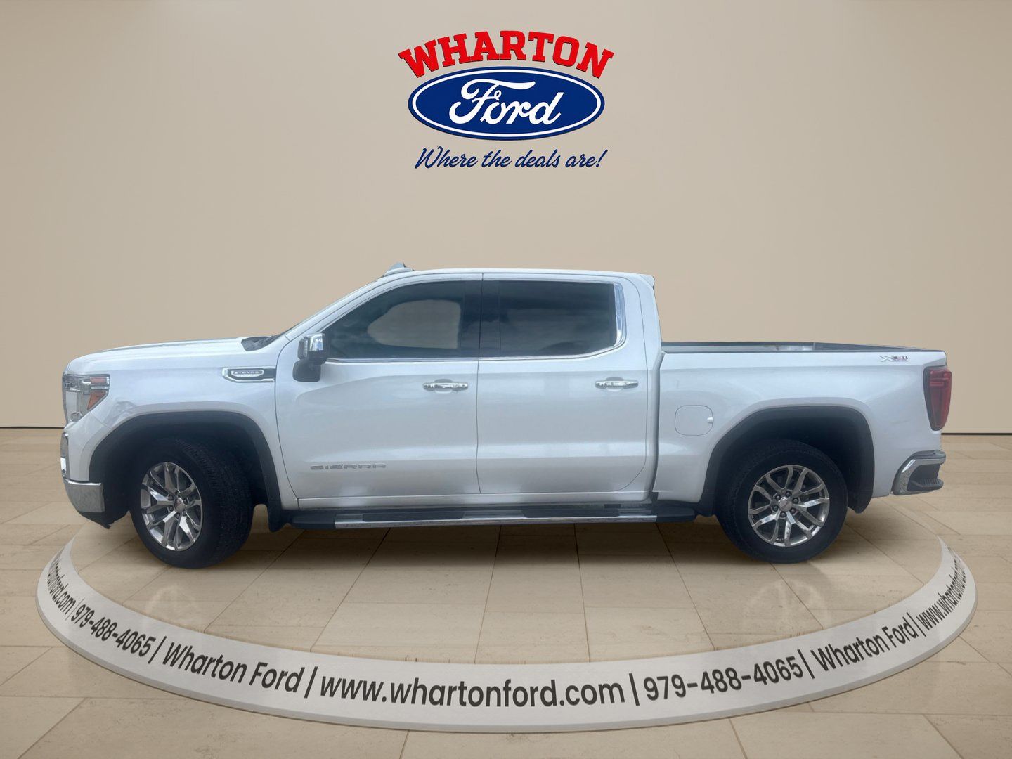 2019 GMC Sierra 1500 SLT White at Emmons Autoplex