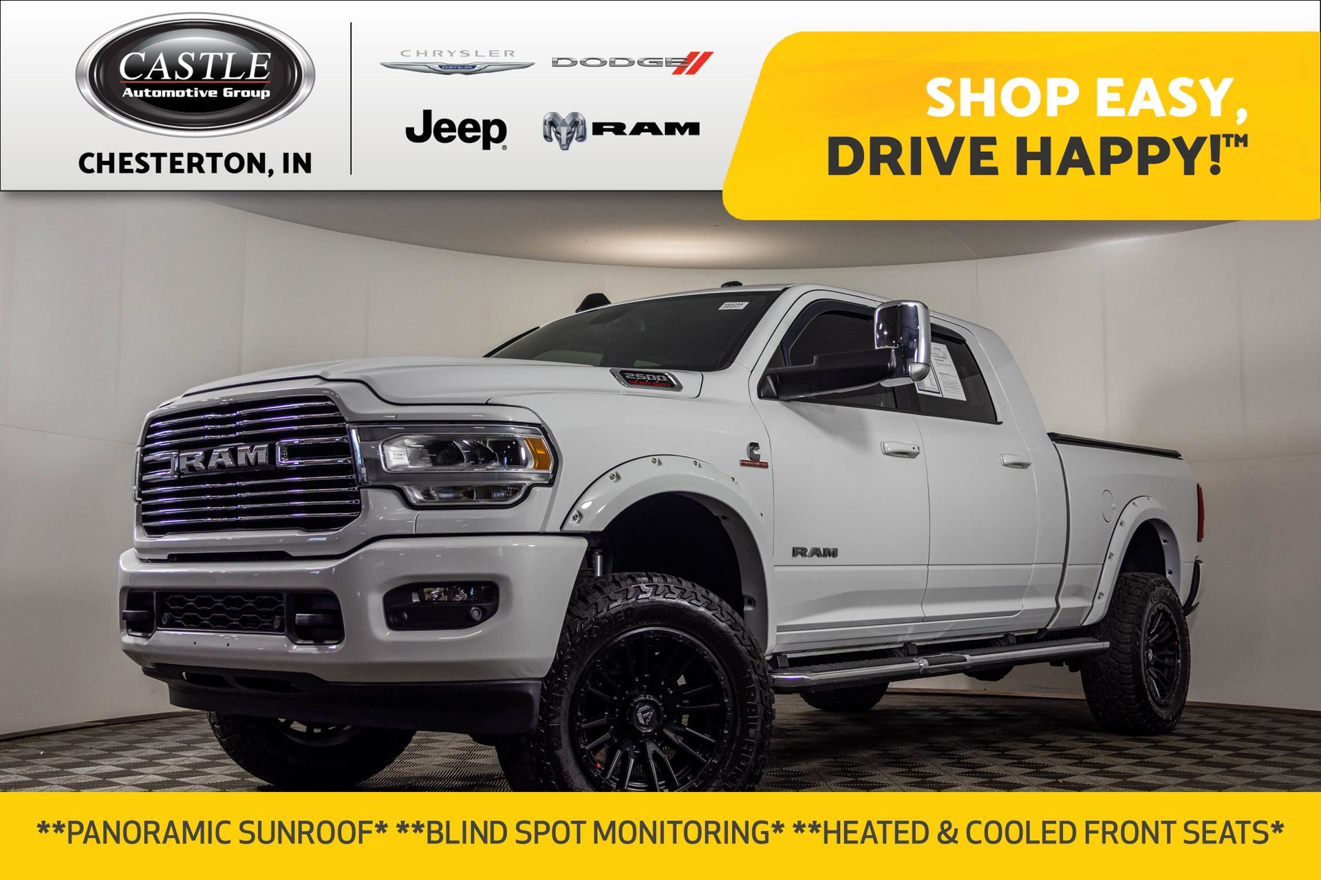 Bright White Clearcoat 2019 RAM 2500 Pickup Truck Four-Wheel Drive 6-Speed Automatic