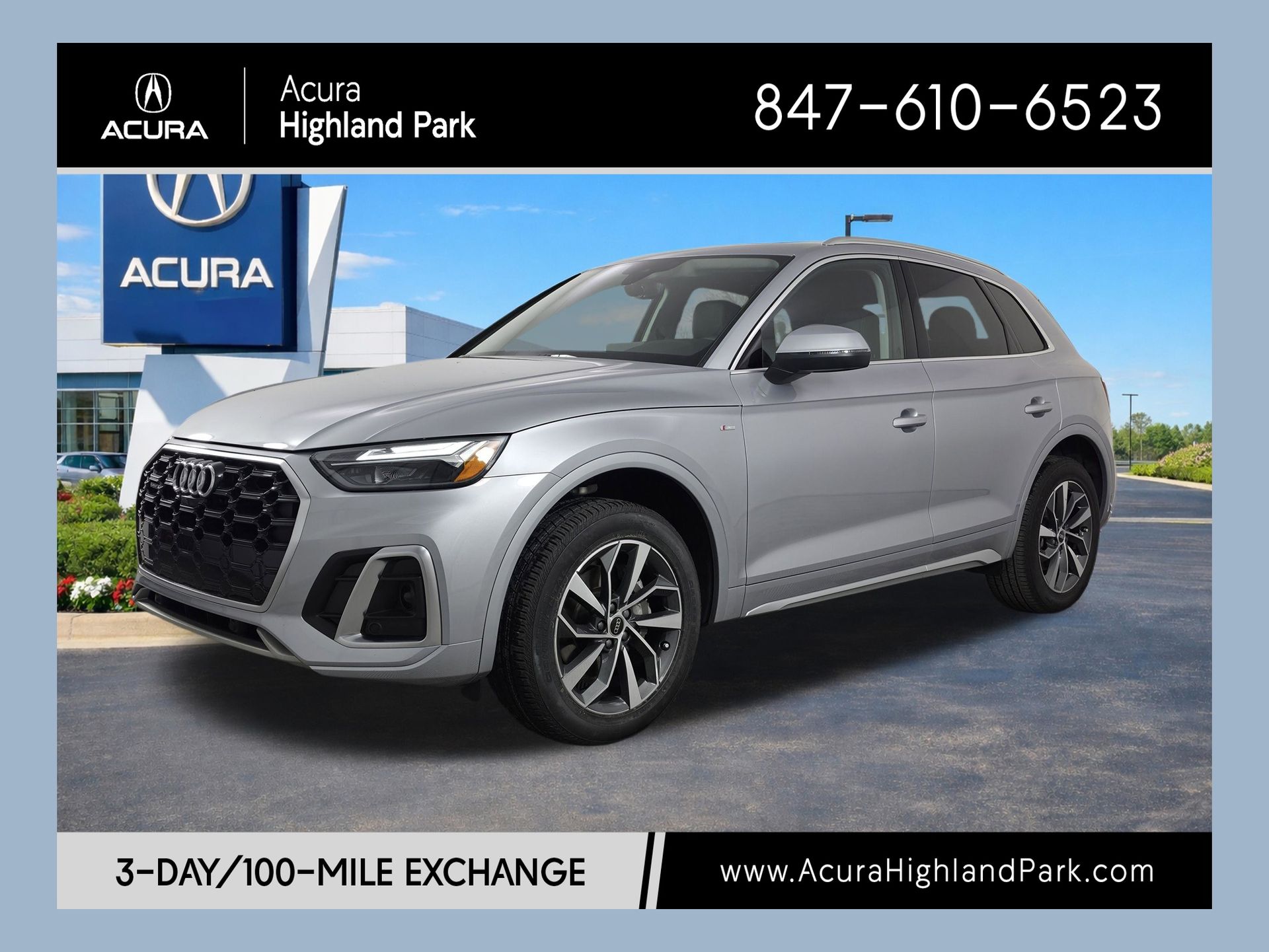 Florett Silver Metallic 2023 Audi Q5 SUV / Crossover All-Wheel Drive 7-Speed Automatic