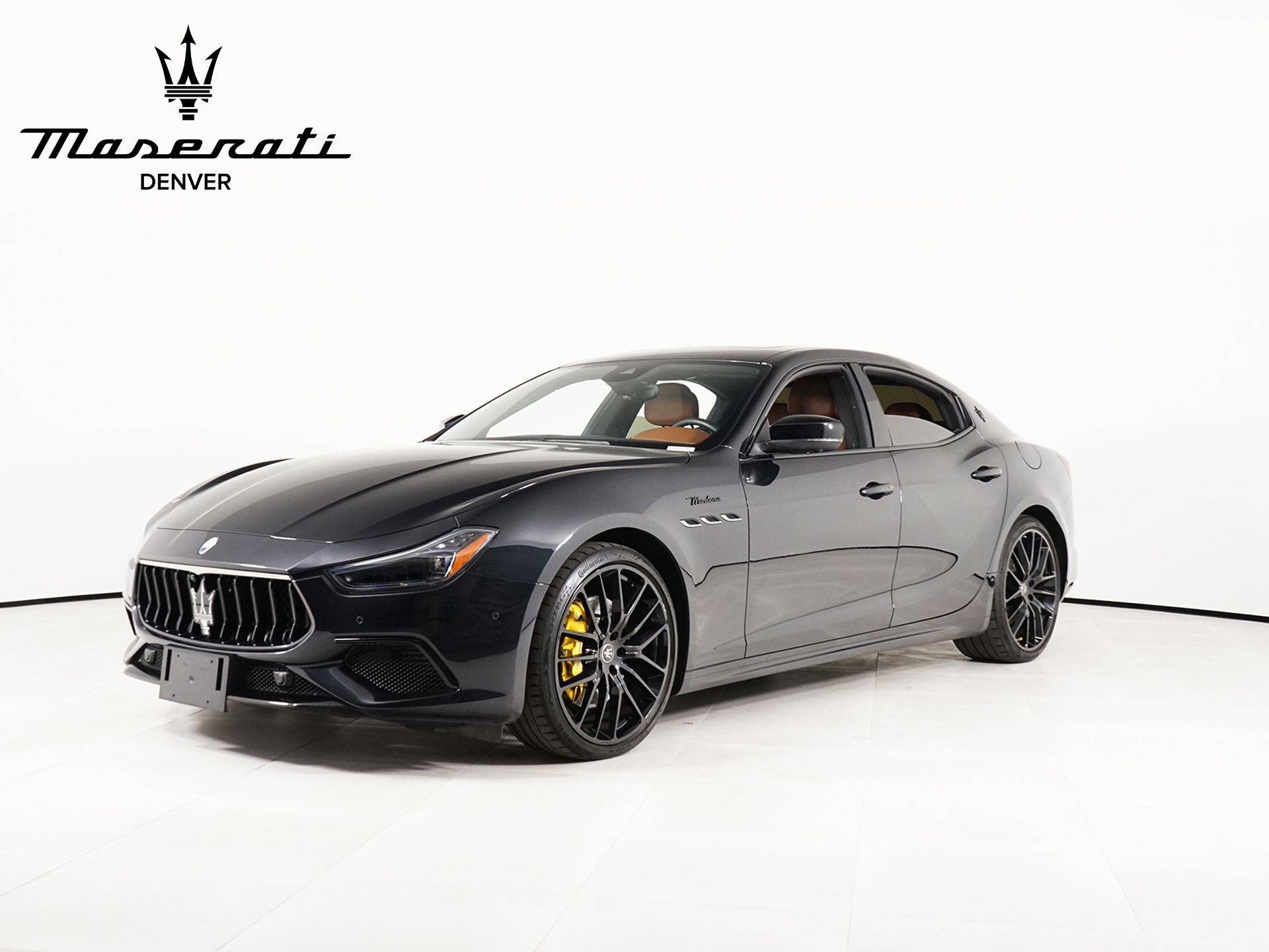 Nero Ribelle Metallic 2023 Maserati Ghibli Sedan All-Wheel Drive 8-Speed Automatic
