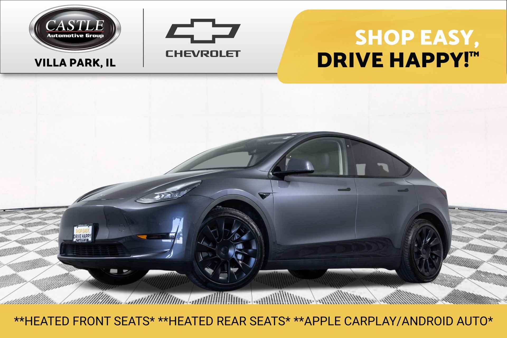 Gray 2021 Tesla Model Y Long Range AWD SUV / Crossover All-Wheel Drive 1-Speed Automatic