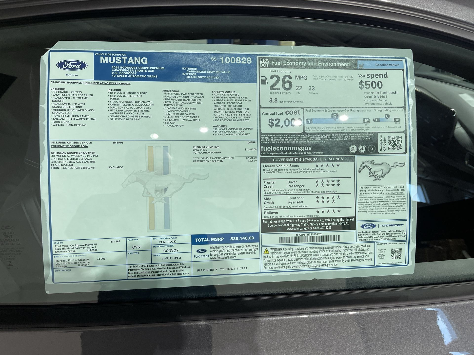 2025 Ford Mustang EcoBoost Premium 33