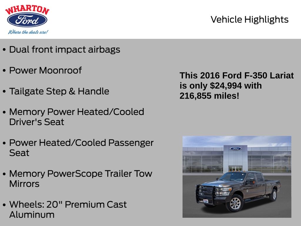 2016 Ford F-350SD Lariat Brown at Emmons Autoplex