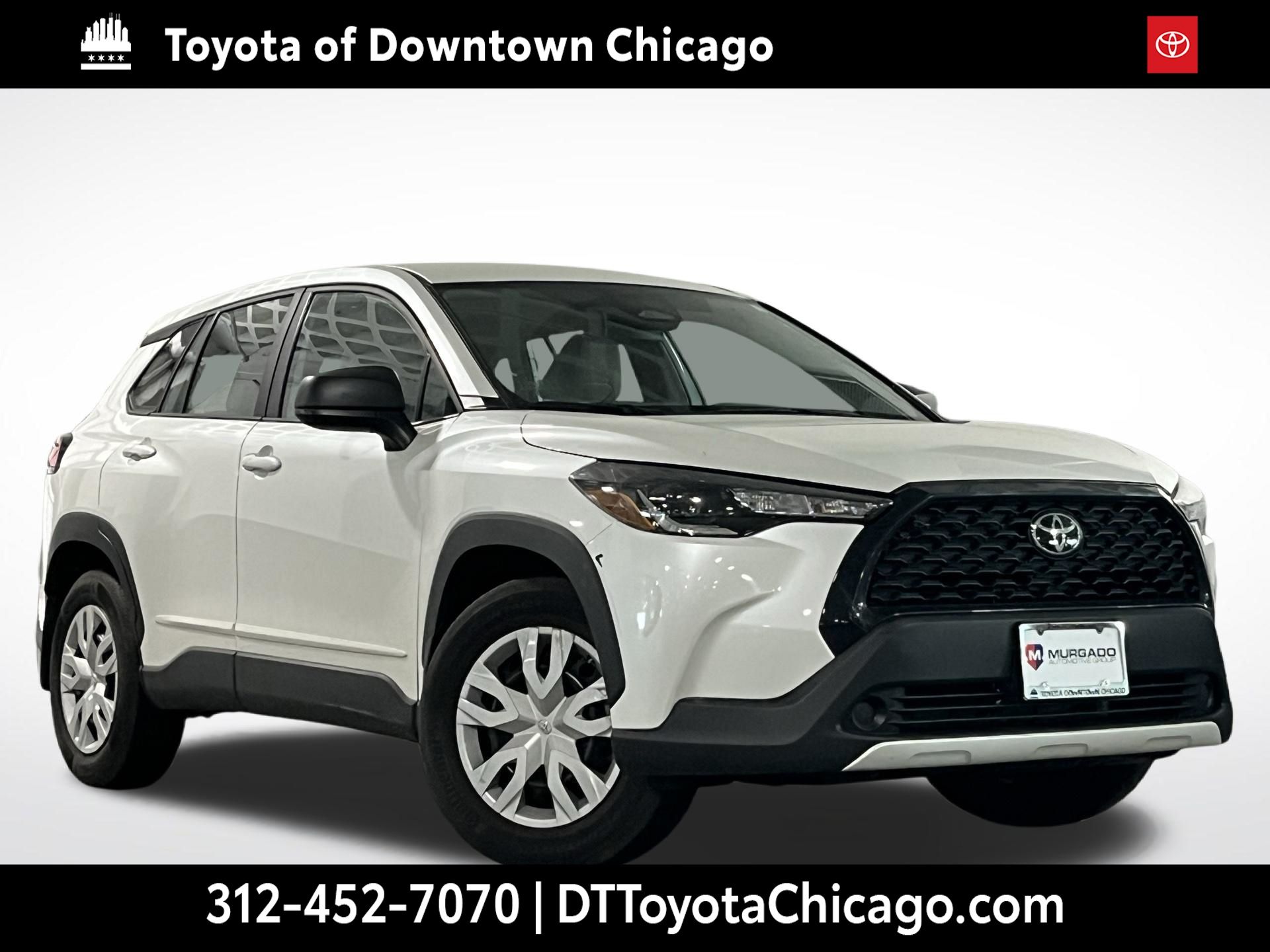 White (Wind Chill Pearl) 2023 Toyota Corolla Cross L AWD SUV / Crossover All-Wheel Drive Continuously Variable Transmission