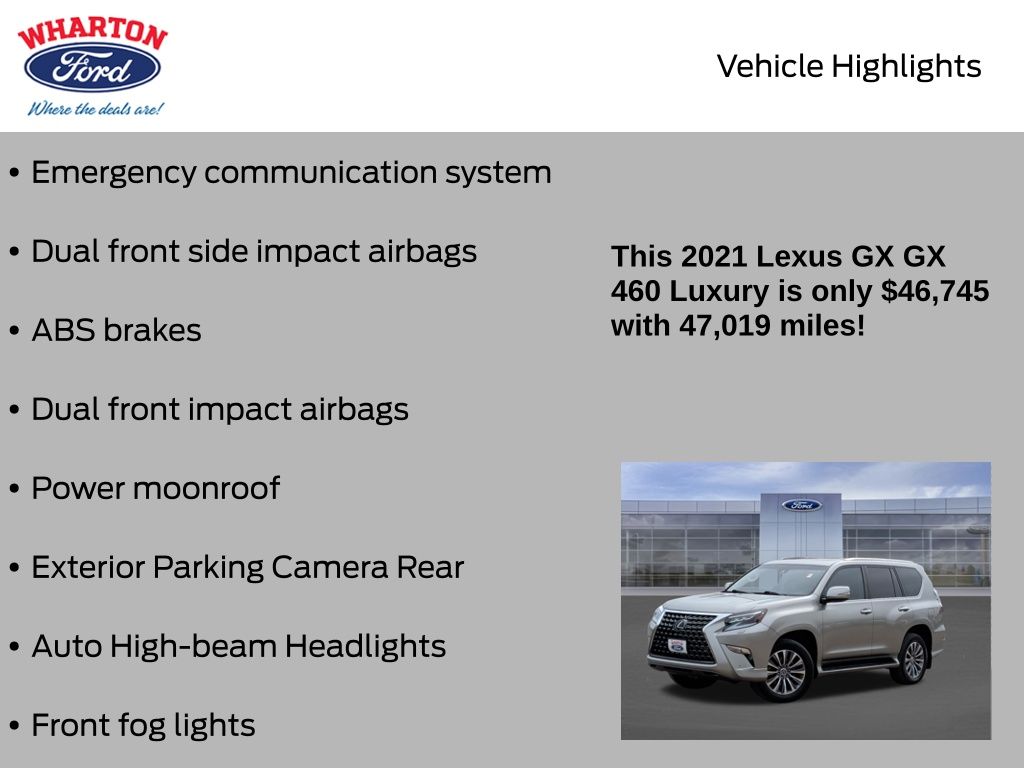 2021 Lexus GX 460 Luxury Silver at Community Toyota