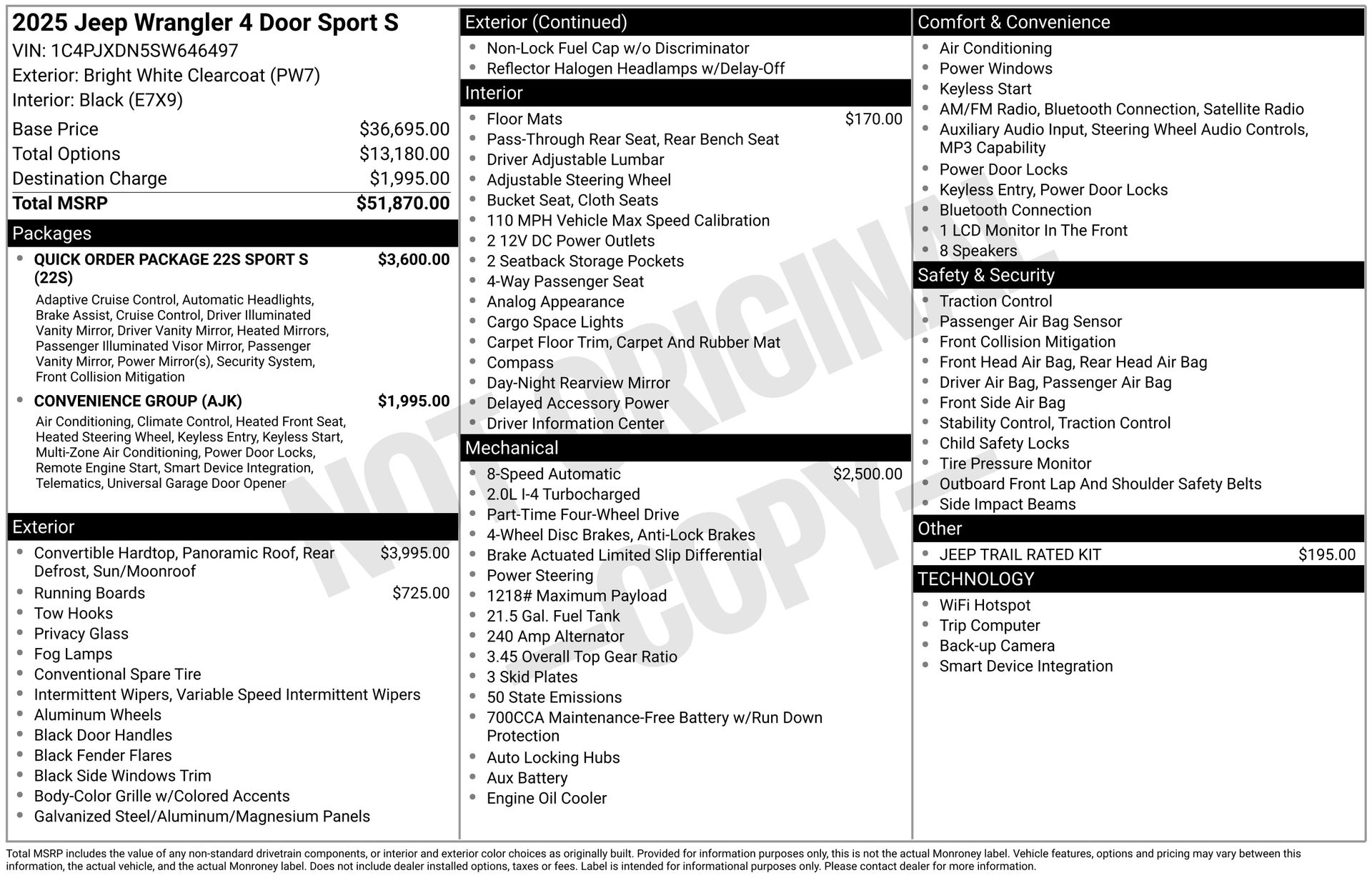 2025 Jeep Wrangler Sport S