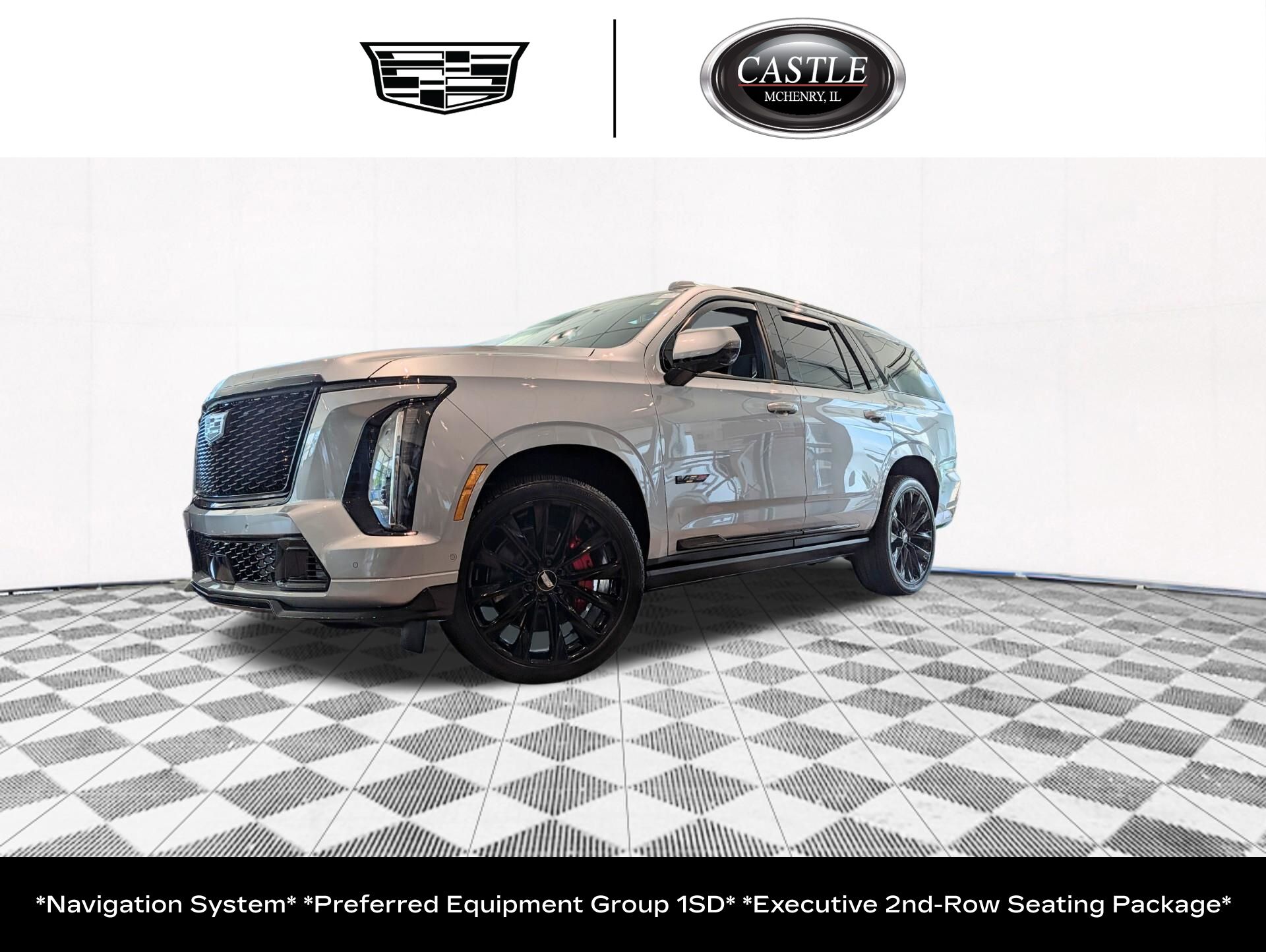 Argent Silver Metallic 2025 Cadillac Escalade-V SUV / Crossover All-Wheel Drive