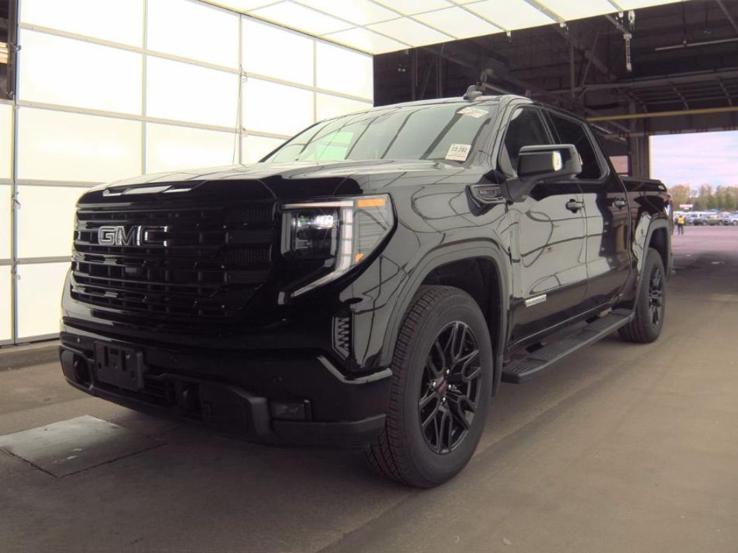 Onyx Black 2024 GMC Sierra 1500 Elevation Crew Cab 4WD Pickup Truck Four-Wheel Drive Automatic