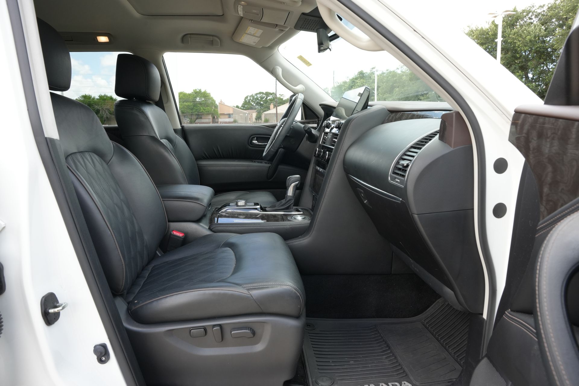 2023 Nissan Armada Platinum White at DeMontrond Ford