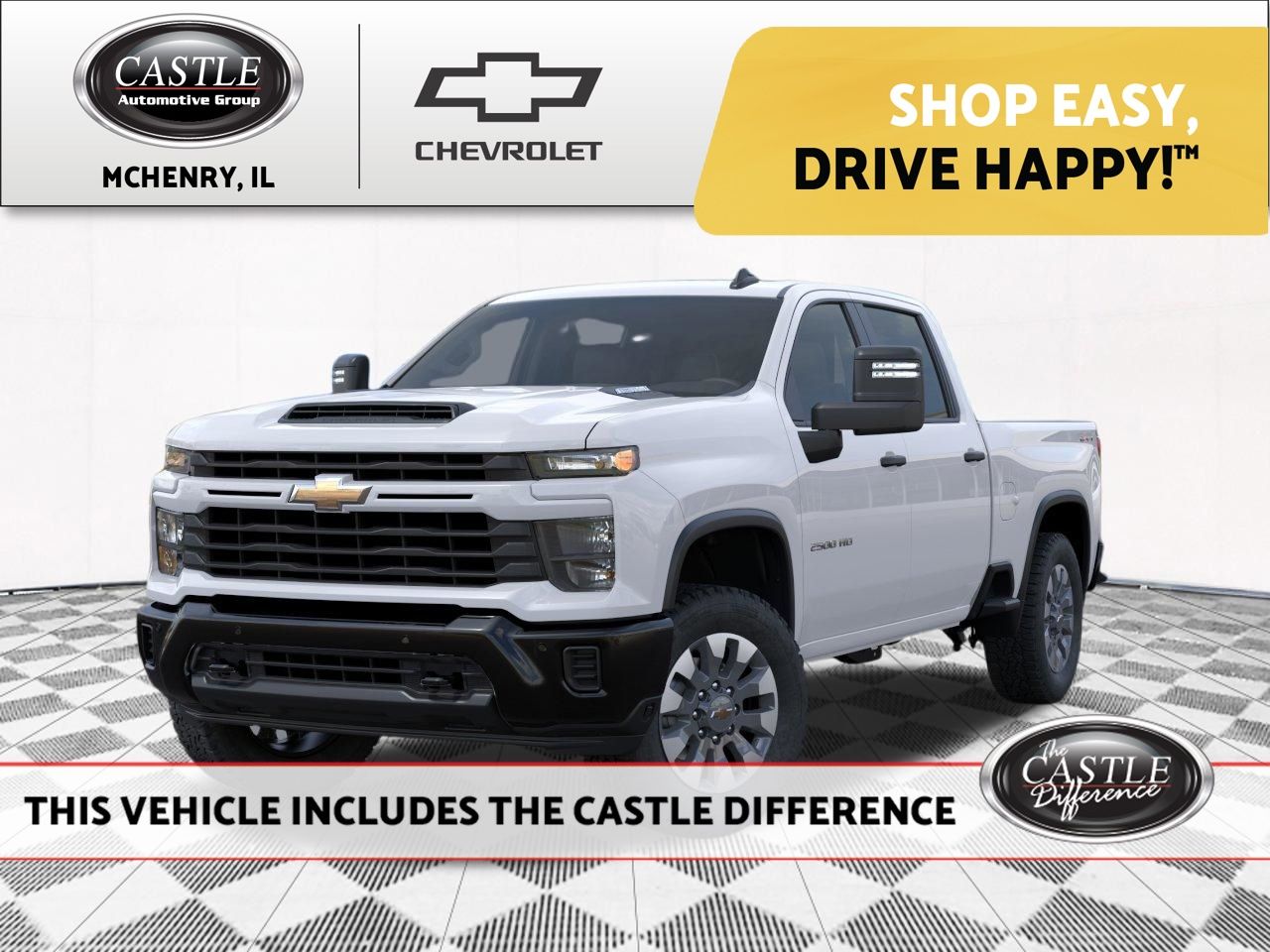 Summit White 2026 Chevrolet Silverado 2500HD Pickup Truck Four-Wheel Drive Automatic