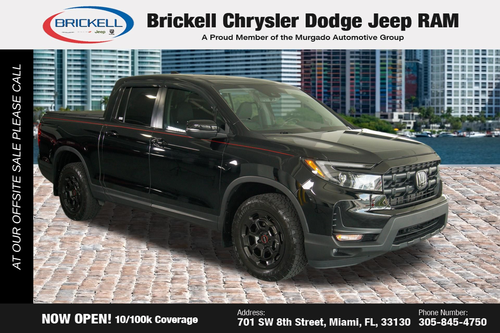 Black 2025 Honda Ridgeline Pickup Truck All-Wheel Drive 9-Speed Automatic