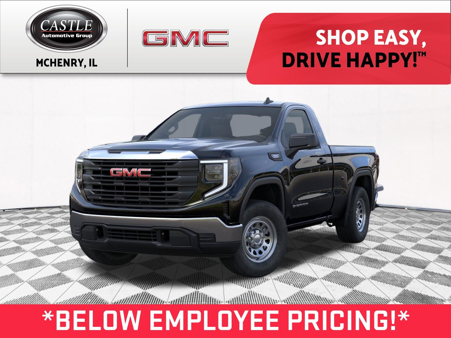 Onyx Black 2026 GMC Sierra 1500 Pickup Truck Four-Wheel Drive 8-Speed Automatic