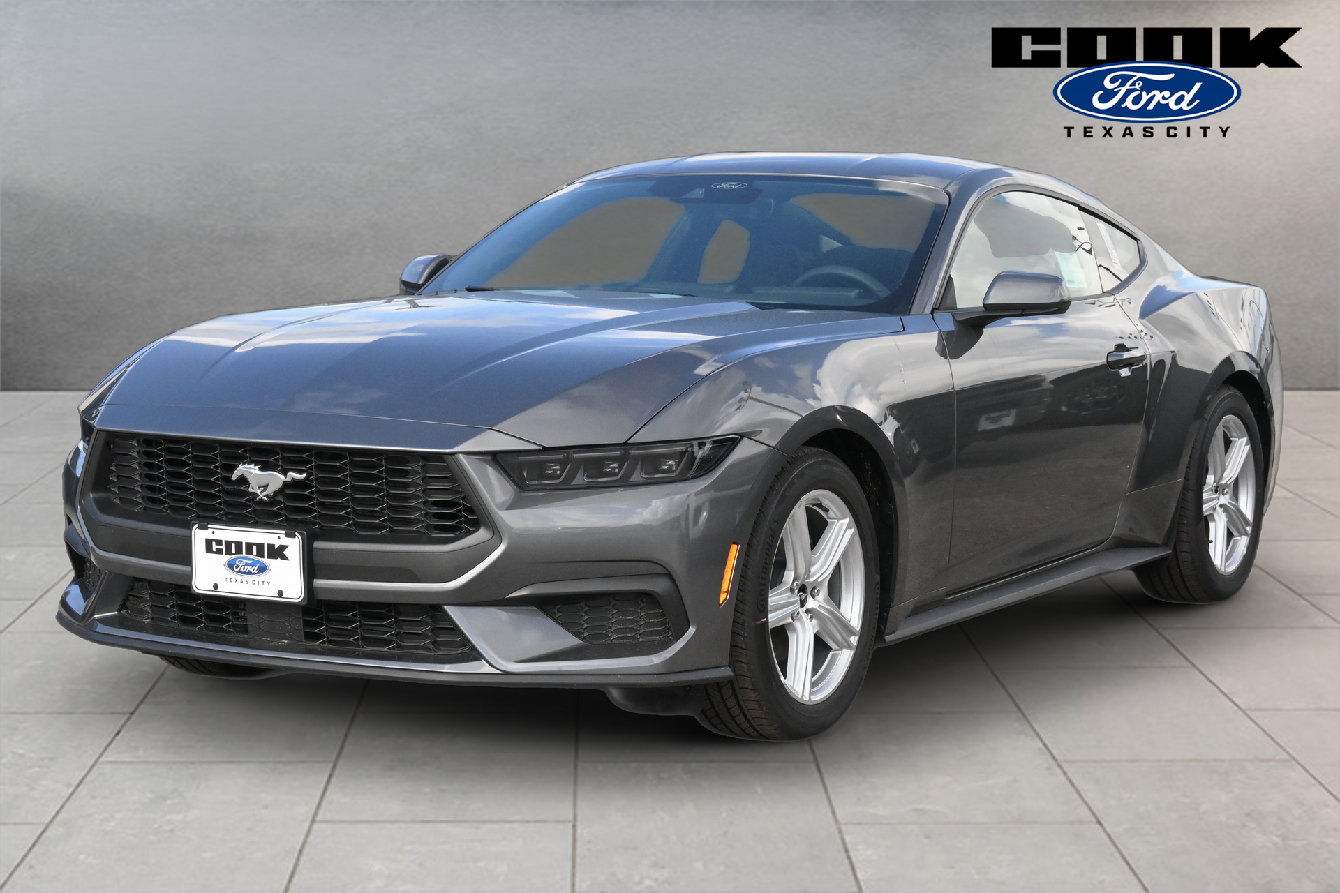 2026 Ford Mustang EcoBoost Gray at Cook Ford