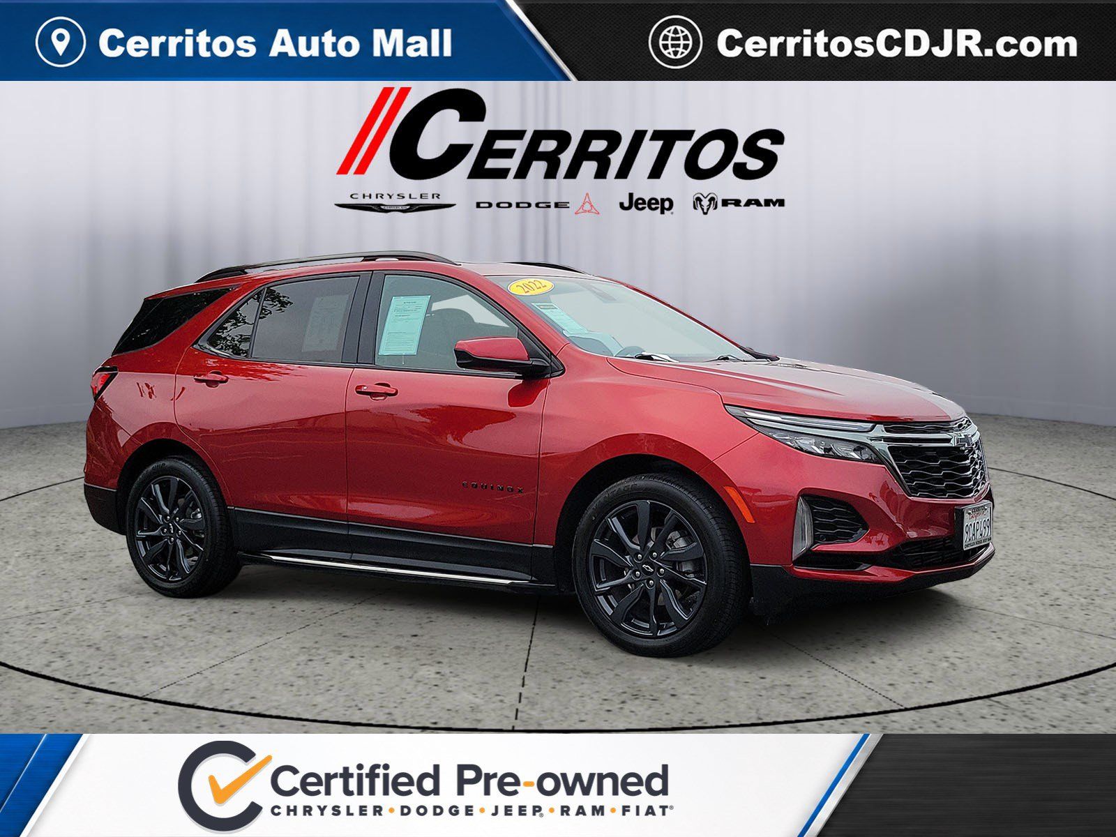Cherry Red Tintcoat 2022 Chevrolet Equinox SUV / Crossover Front-Wheel Drive 6-Speed Automatic Overdrive