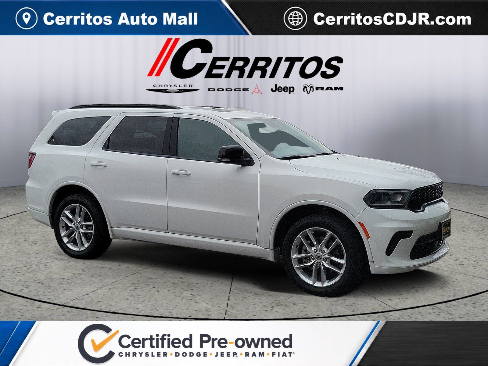 White Knuckle Clearcoat 2024 Dodge Durango SUV / Crossover All-Wheel Drive 8-Speed Automatic