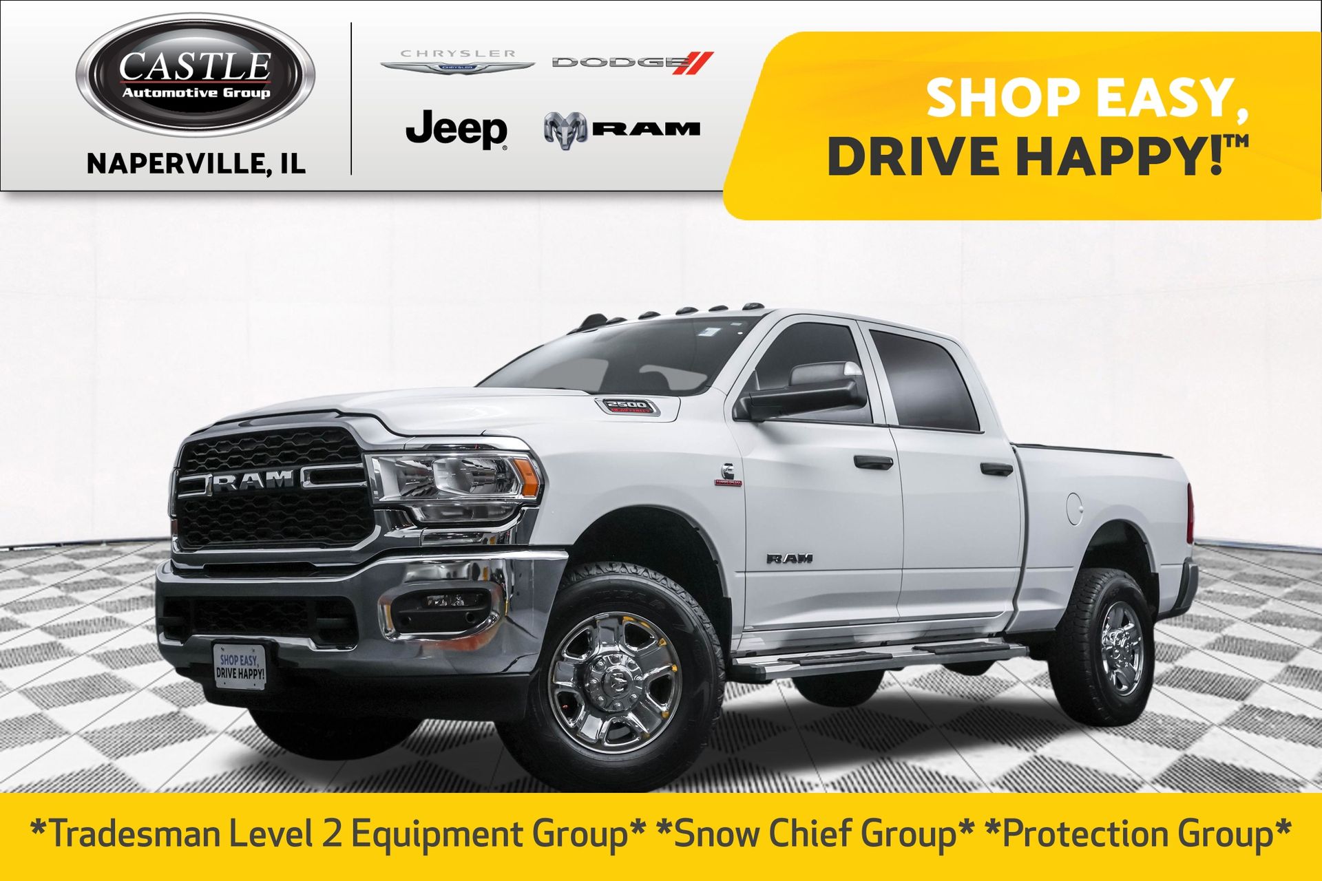 Bright White Clearcoat 2020 RAM 2500 Tradesman Crew Cab 4WD Pickup Truck Four-Wheel Drive 6-Speed Automatic