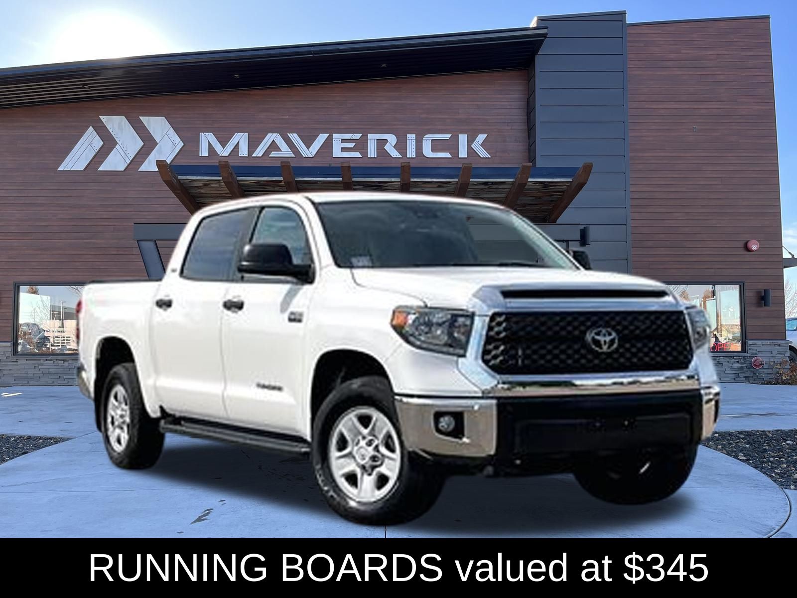 Super White 2021 Toyota Tundra Pickup Truck Four-Wheel Drive Automatic