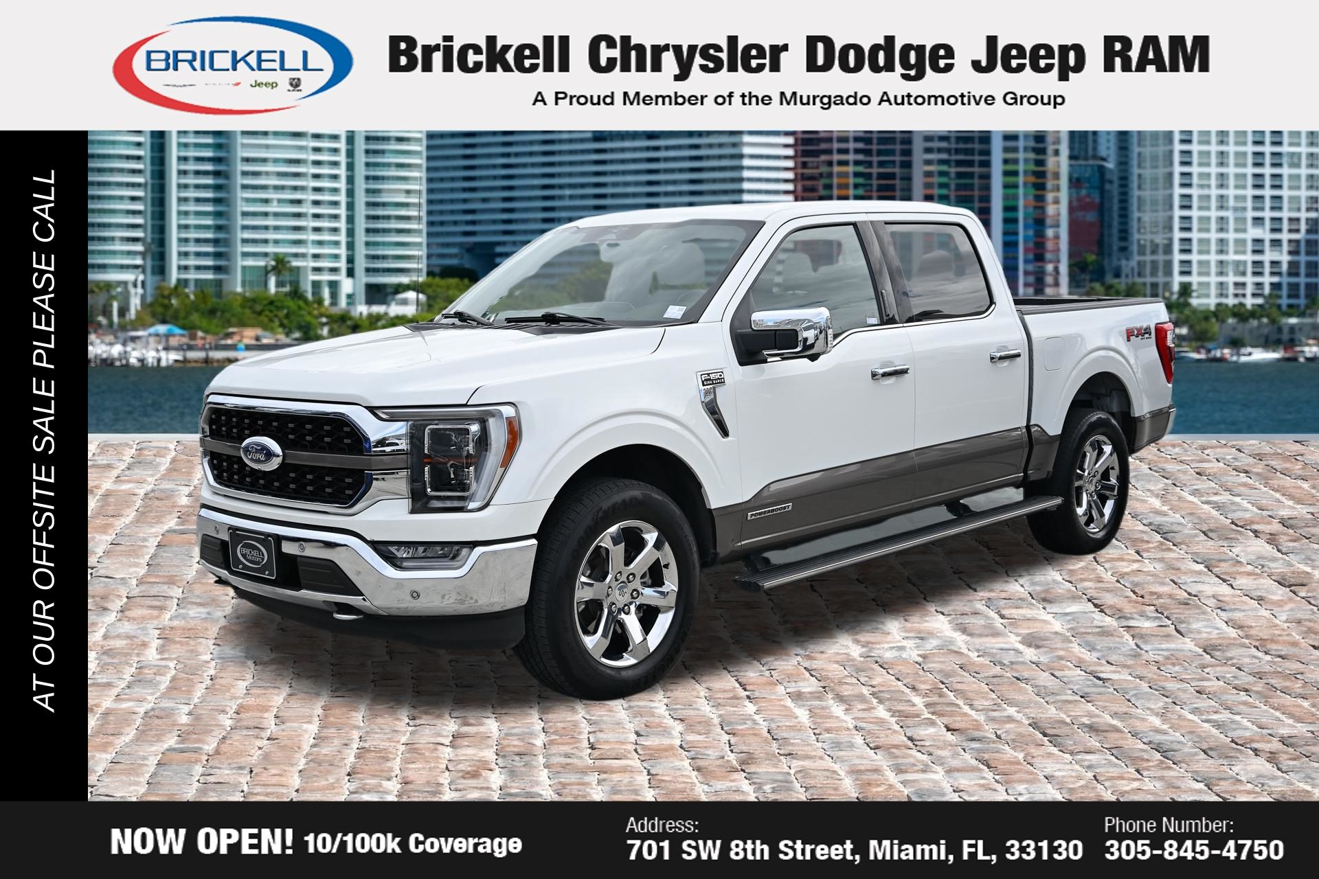 Brown 2023 Ford F-150 Pickup Truck Four-Wheel Drive Automatic