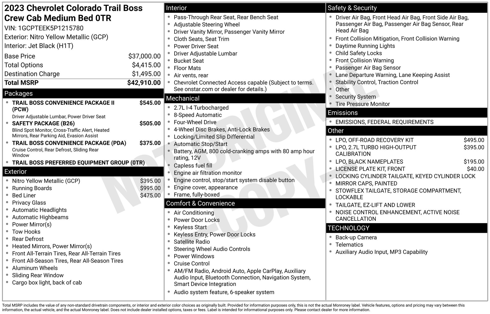2023 CHEVROLET COLORADO - Image 3