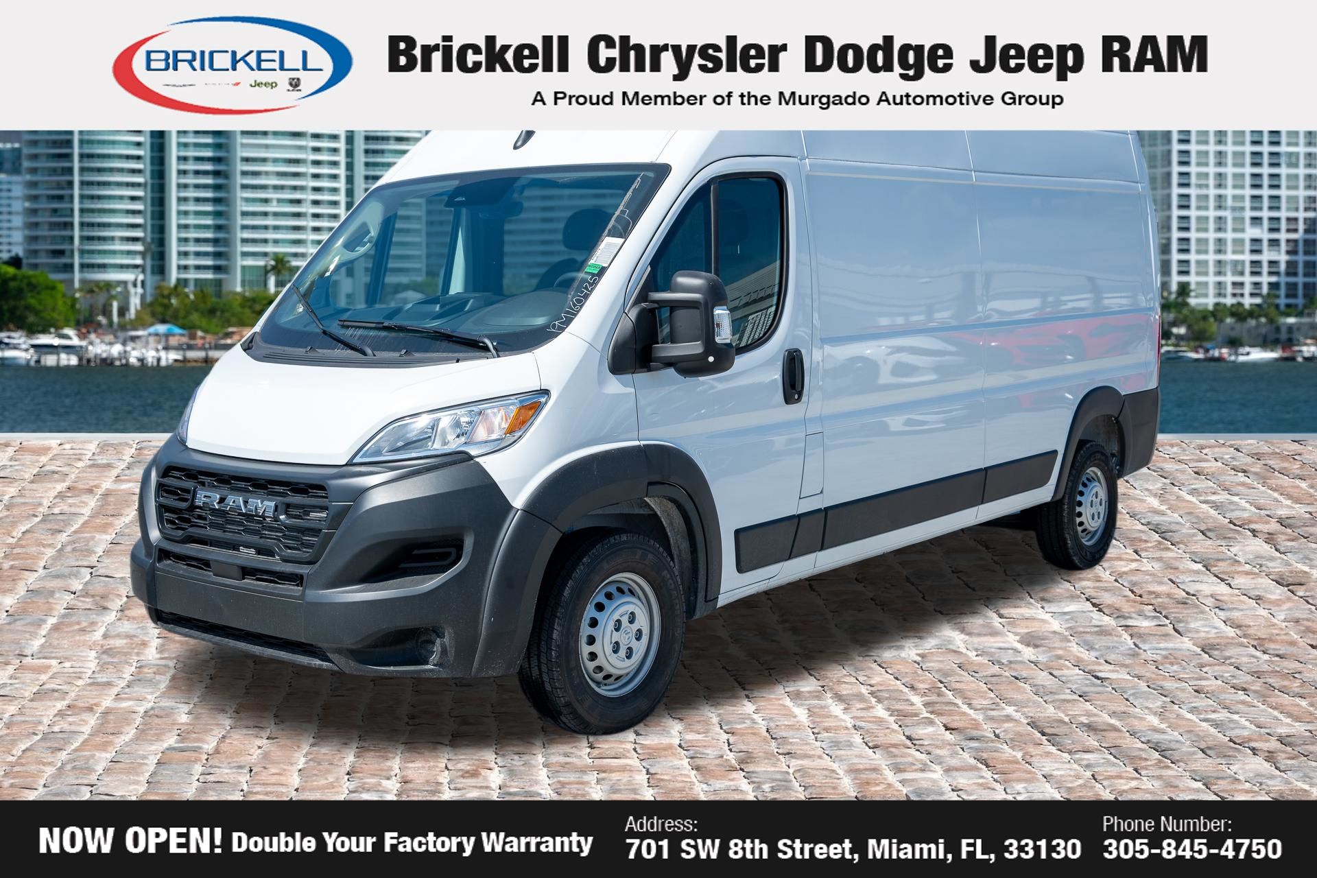 Bright White Clearcoat 2026 RAM ProMaster Van 9-Speed Automatic