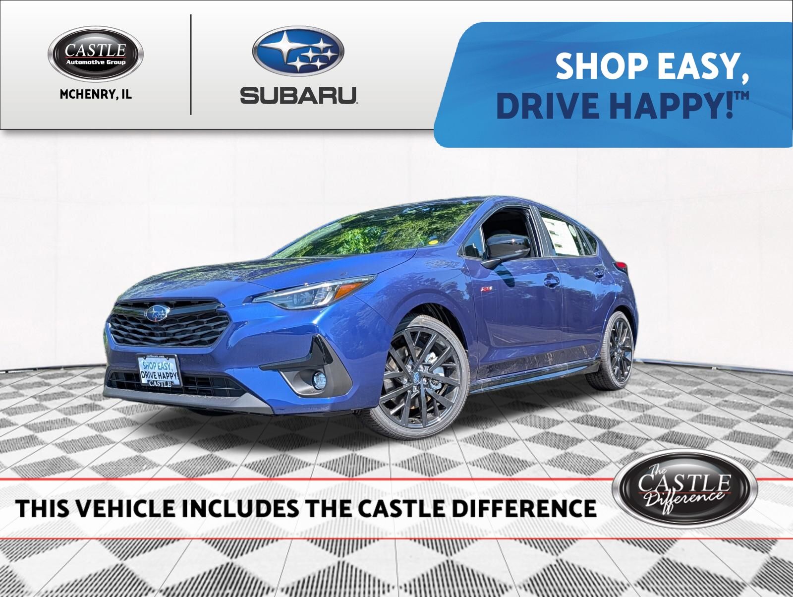 Sapphire Blue Pearl 2026 Subaru Impreza Wagon All-Wheel Drive Continuously Variable Transmission