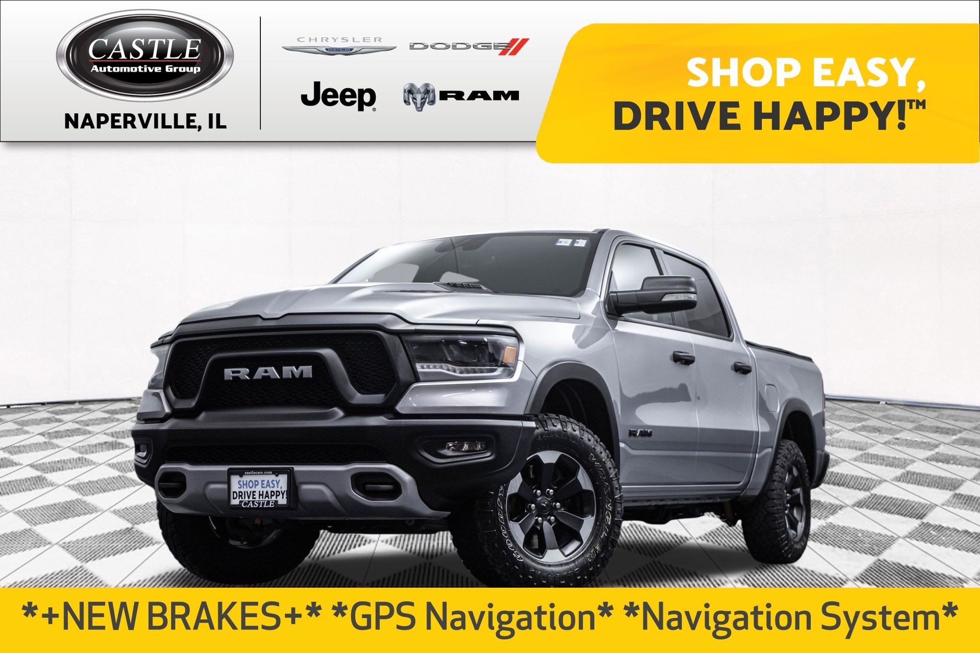 Billet Silver Metallic Clearcoat 2022 RAM 1500 Pickup Truck Four-Wheel Drive 8-Speed Automatic