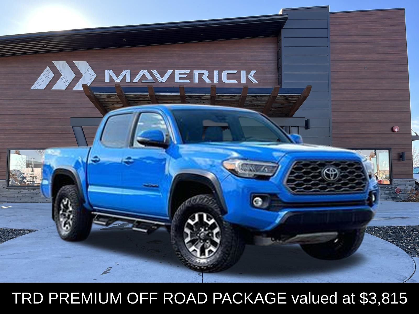 Voodoo Blue 2021 Toyota Tacoma Pickup Truck Four-Wheel Drive Automatic