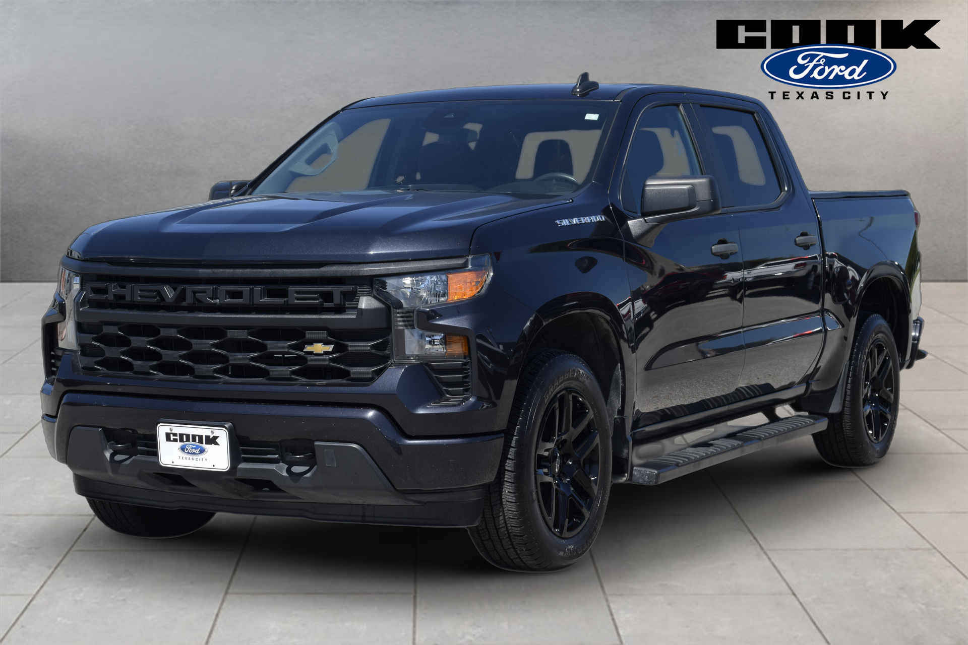 2023 Chevrolet Silverado 1500 Custom Gray at DeMontrond Gulf Freeway