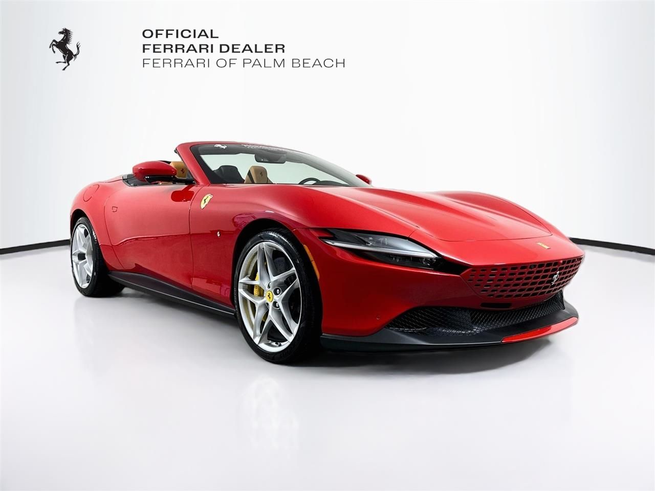 Rosso Corsa 2025 Ferrari Roma Convertible Rear-Wheel Drive 7-Speed Dual Clutch