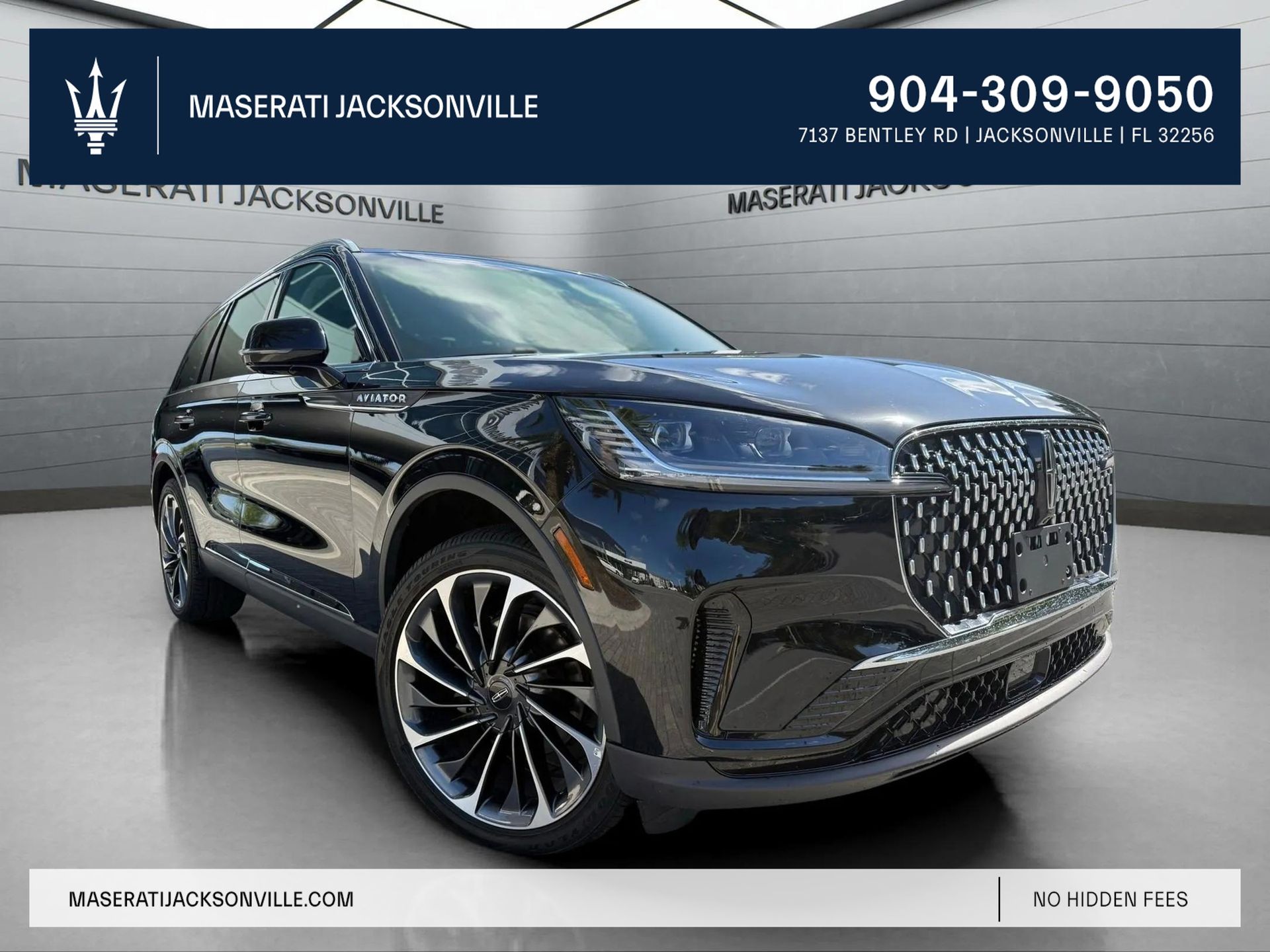 Black Metallic 2025 Lincoln Aviator Reserve AWD SUV / Crossover All-Wheel Drive Automatic