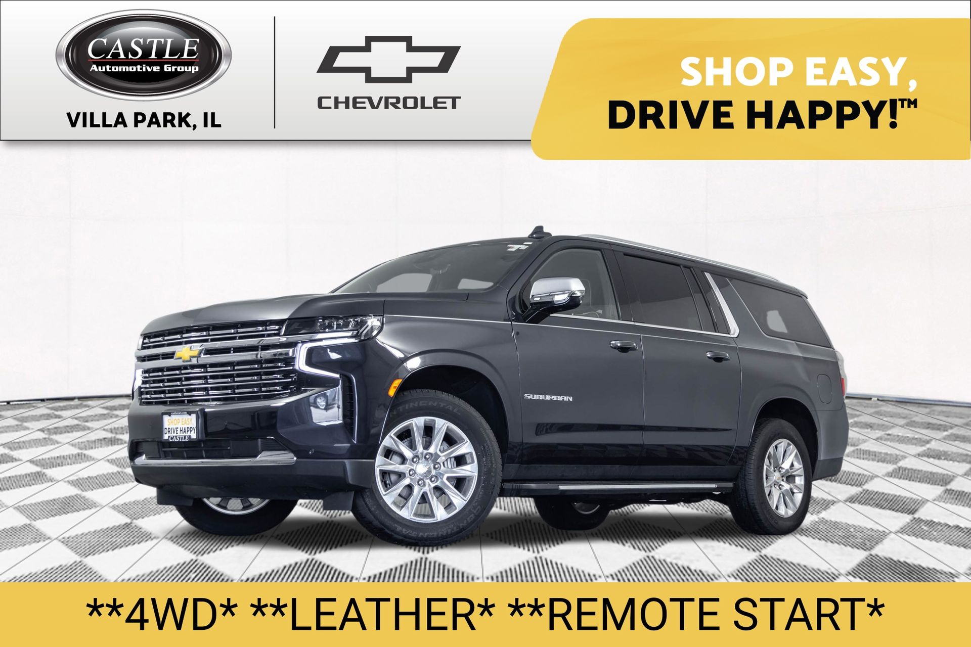 Dark Ash Metallic 2024 Chevrolet Suburban Premier 4WD SUV / Crossover Four-Wheel Drive