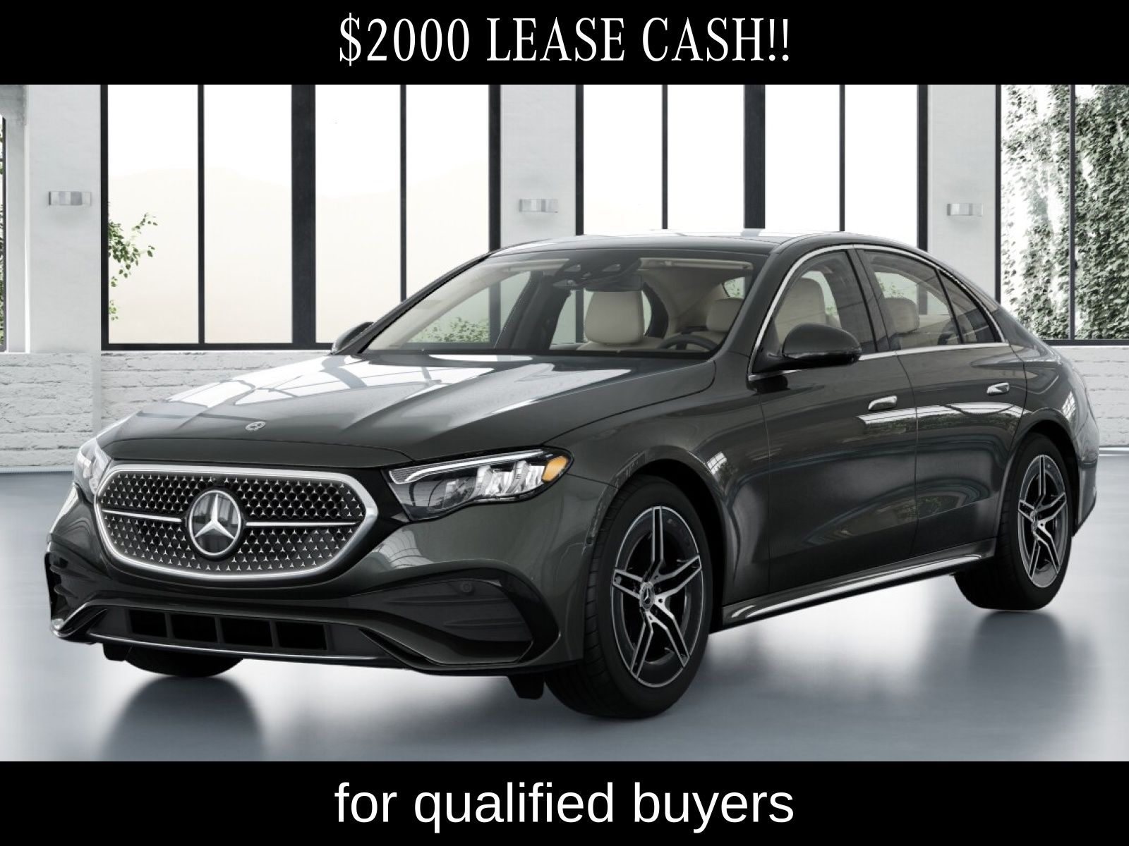 Gray (Graphite Grey Metallic) 2026 Mercedes-Benz E-Class Sedan All-Wheel Drive 9-Speed Automatic