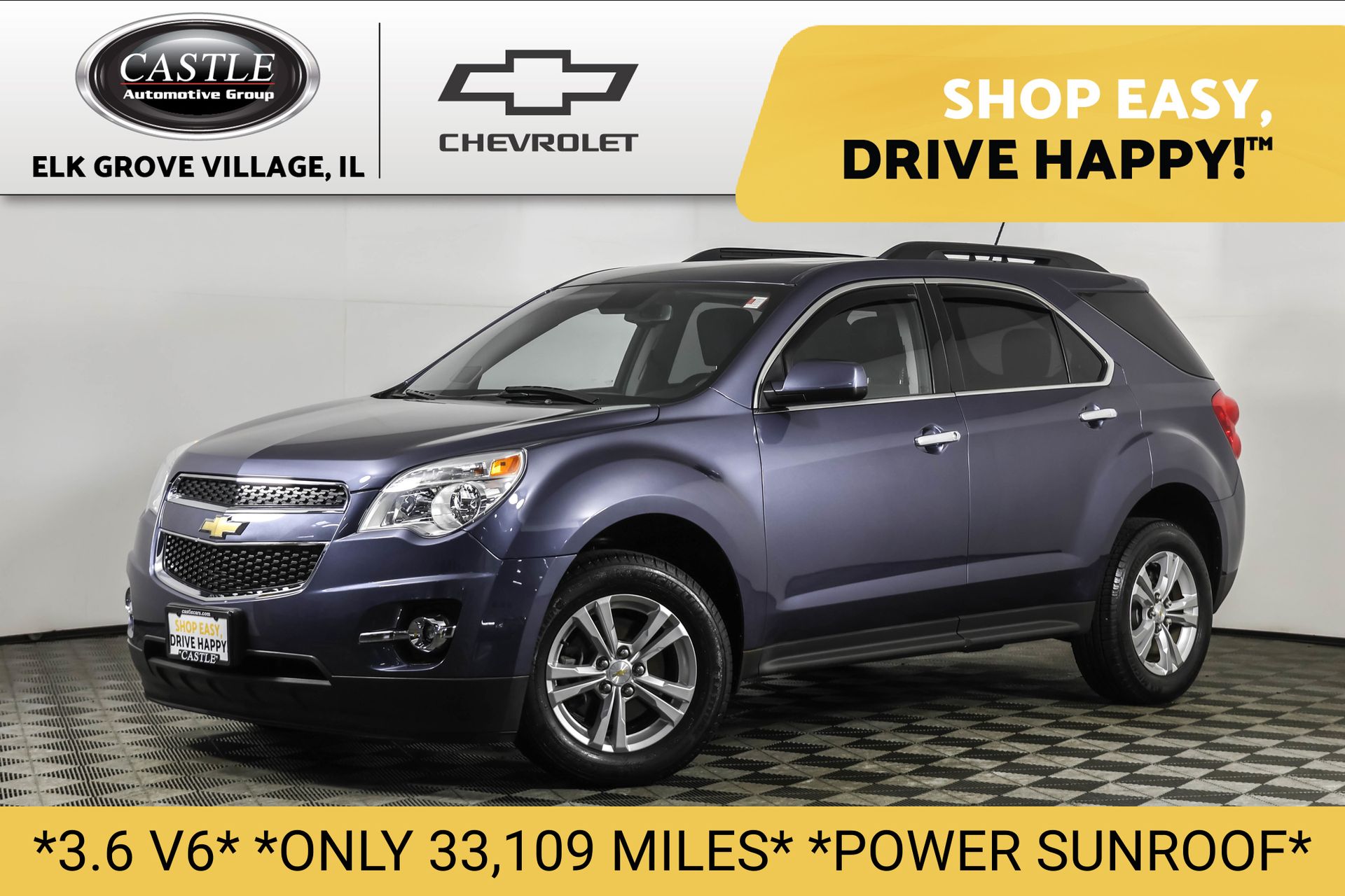 Atlantis Blue Metallic 2013 Chevrolet Equinox 2LT FWD SUV / Crossover Front-Wheel Drive 6-Speed Automatic Overdrive
