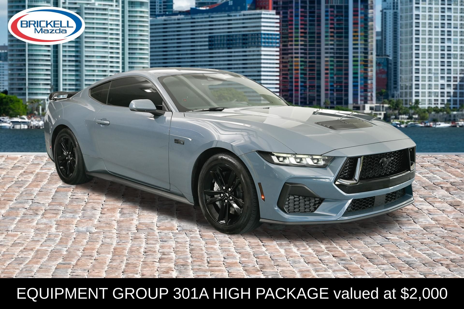 Vapor Blue 2024 Ford Mustang Coupe Rear-Wheel Drive Automatic