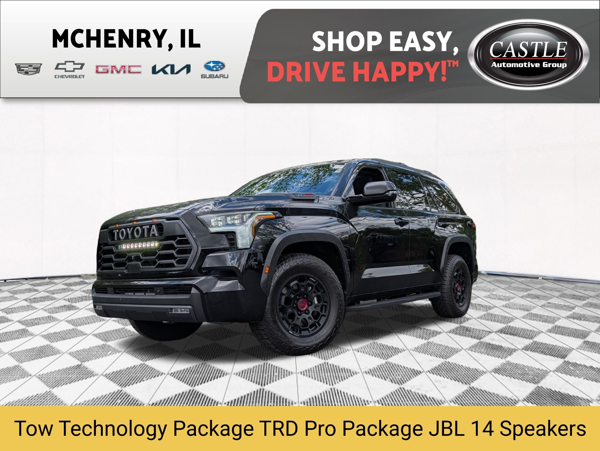 Midnight Black Metallic 2024 Toyota Sequoia TRD Pro 4WD SUV / Crossover Four-Wheel Drive Automatic