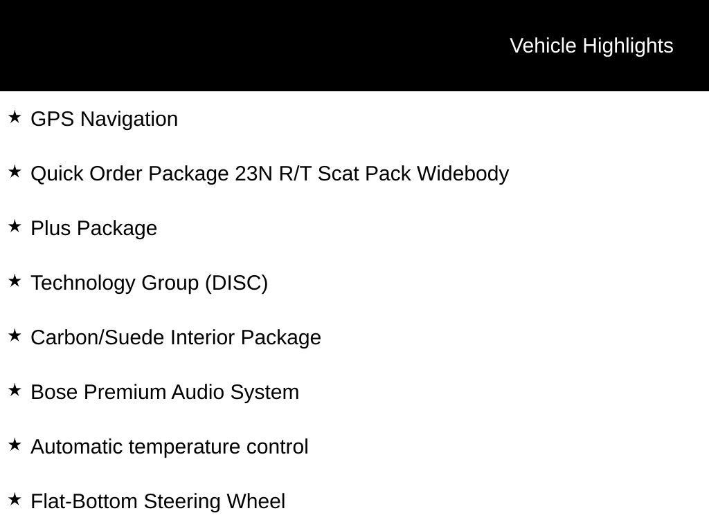 2023 Dodge Challenger R/T Scat Pack Widebody