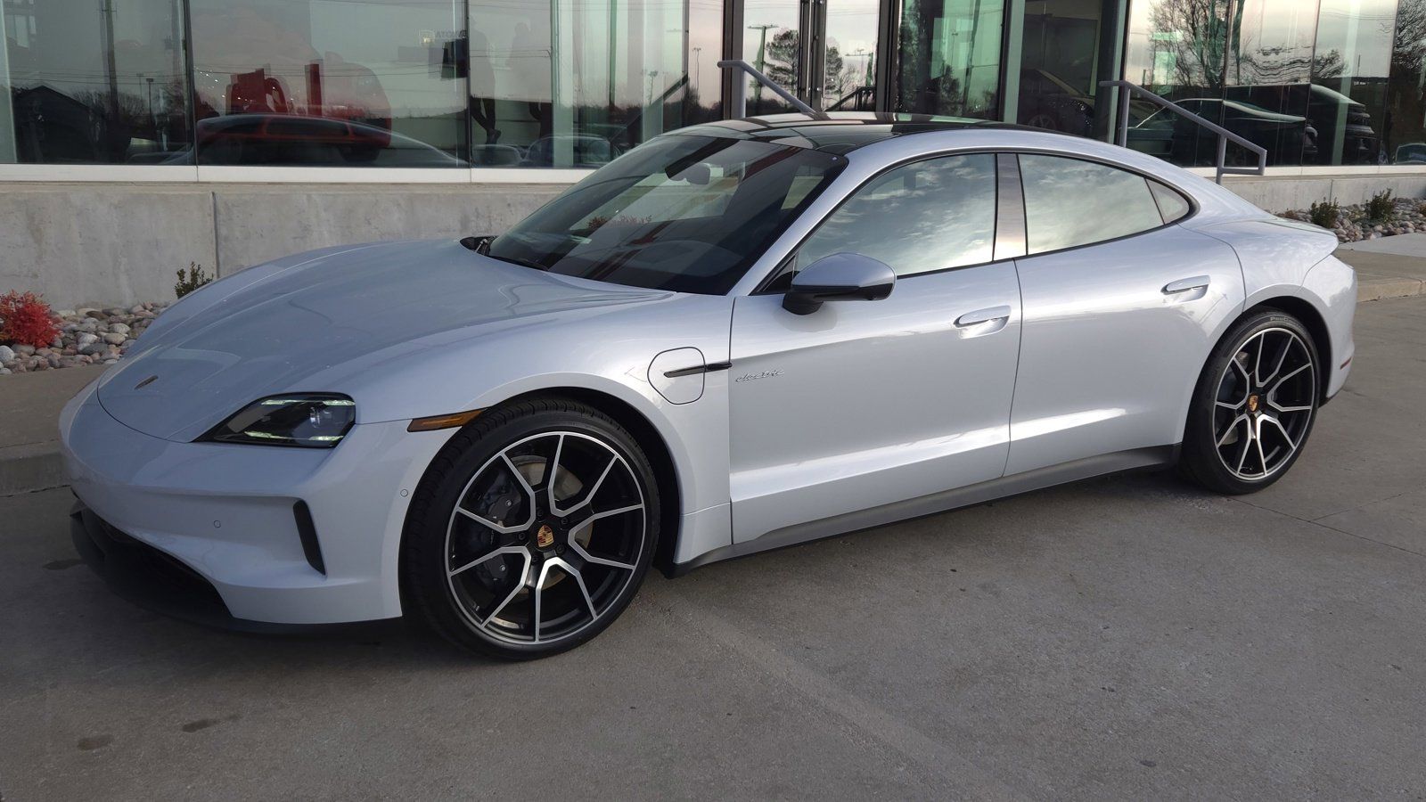 Gray Metallic 2025 Porsche Taycan Sedan RWD Sedan Rear-Wheel Drive 2-Speed Automatic