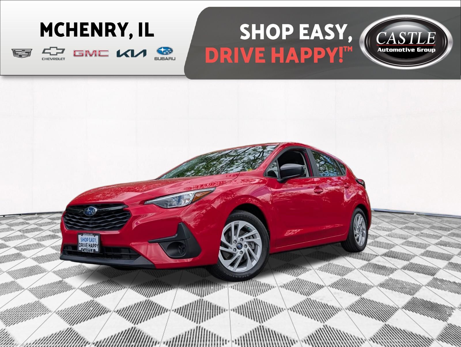 Pure Red 2024 Subaru Impreza Wagon All-Wheel Drive Continuously Variable Transmission