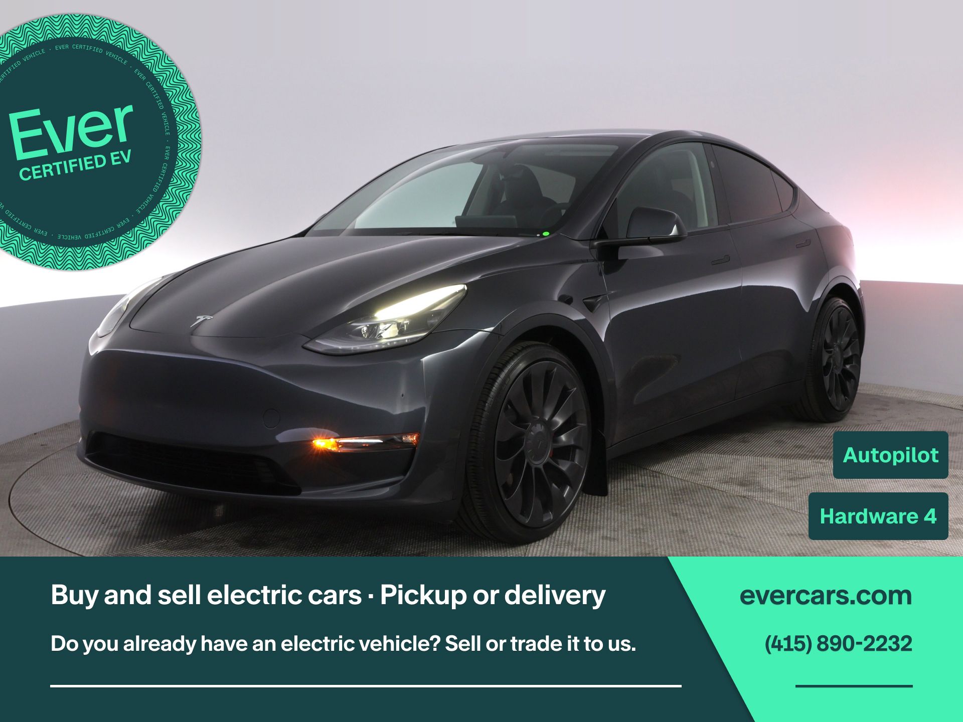 Gray 2025 Tesla Model Y Performance AWD SUV / Crossover All-Wheel Drive 1-Speed Automatic