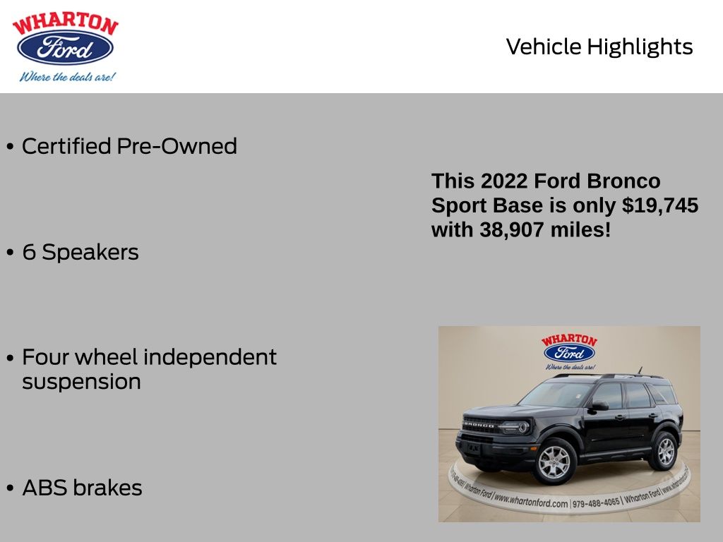 2022 Ford Bronco Sport Base - 4