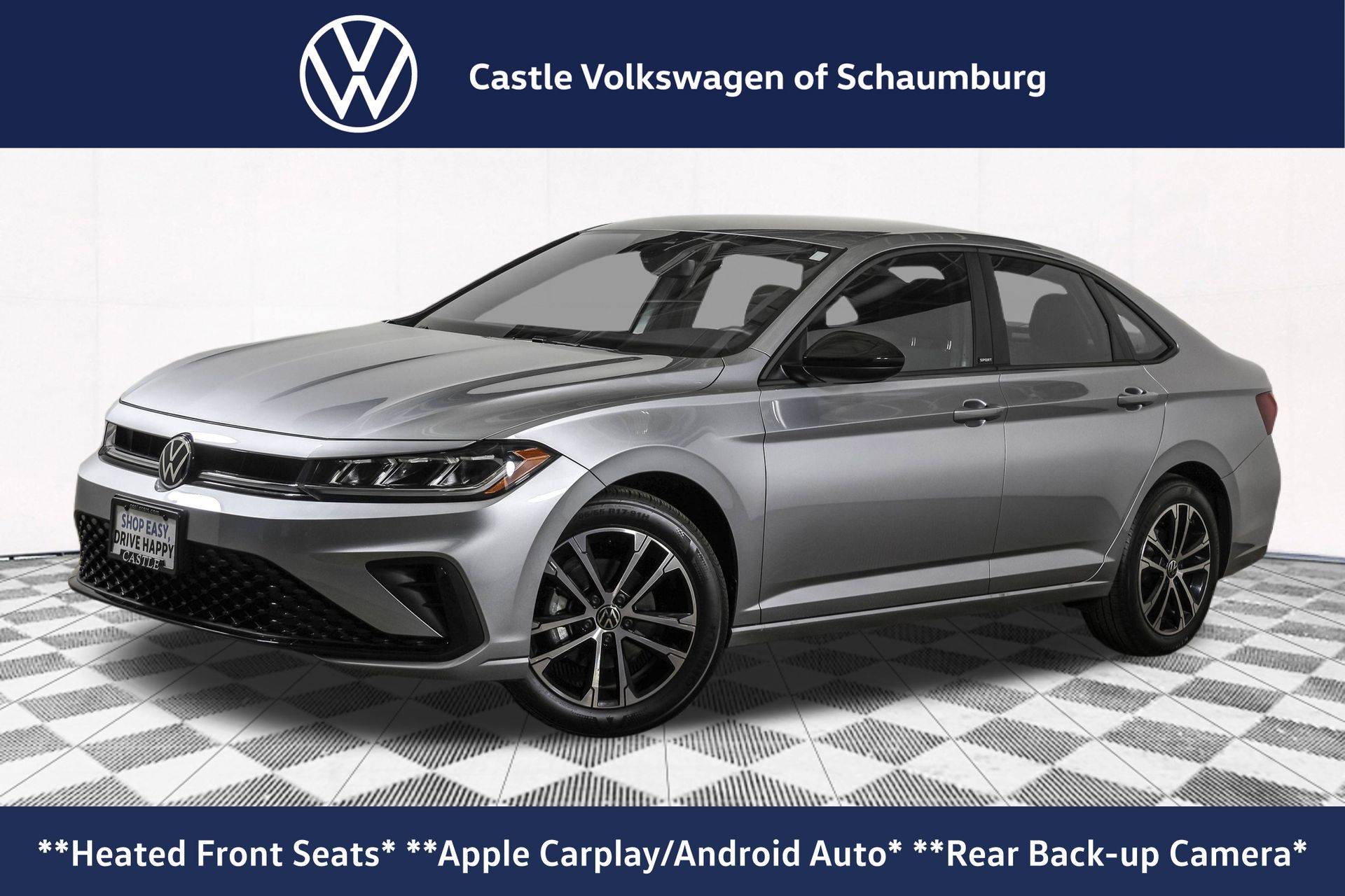 Pyrite Silver Metallic 2025 Volkswagen Jetta Sedan Front-Wheel Drive 8-Speed Automatic