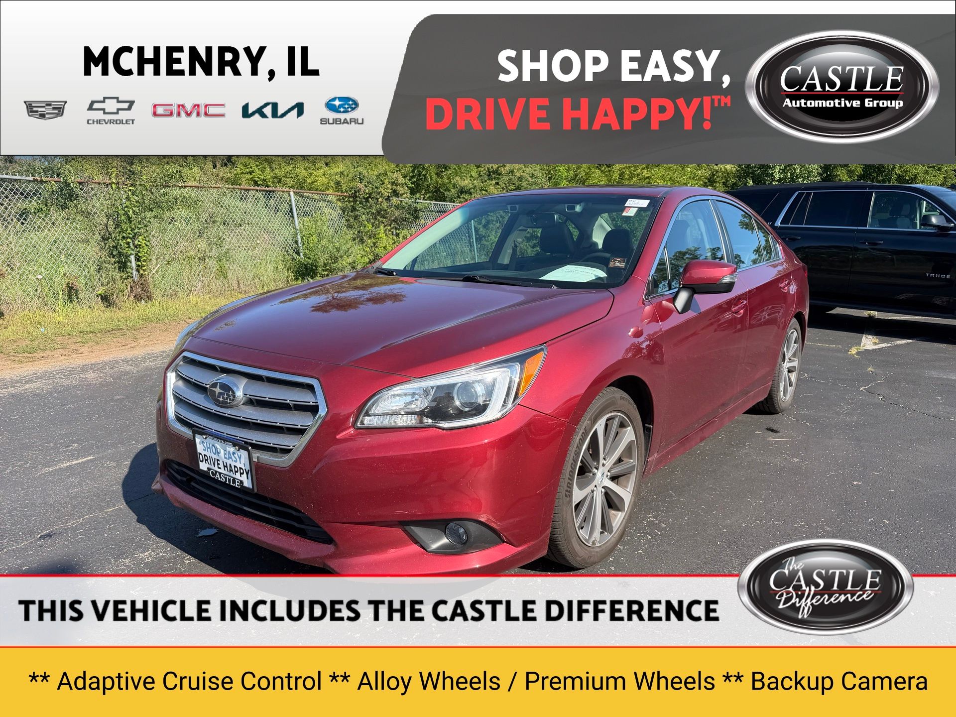 Venetian Red Pearl 2016 Subaru Legacy Sedan All-Wheel Drive Continuously Variable Transmission