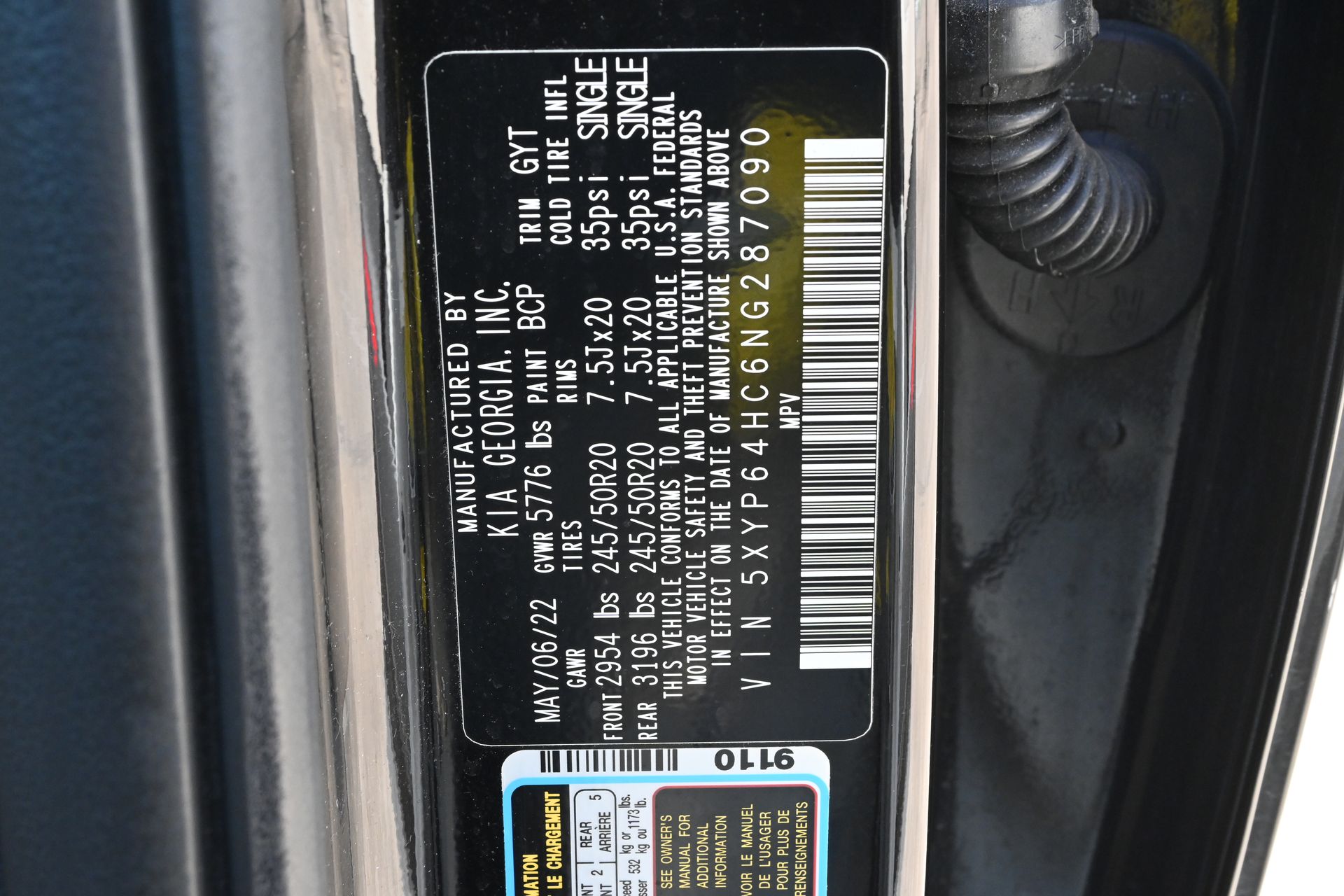 2022 Kia Telluride S Black at DeMontrond Auto Country
