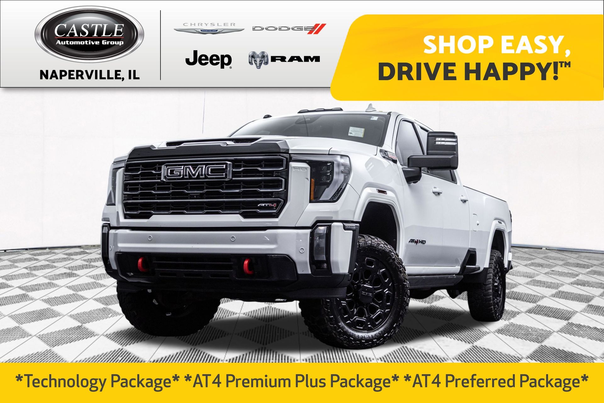 Summit White 2024 GMC Sierra 2500HD Pickup Truck Four-Wheel Drive Automatic