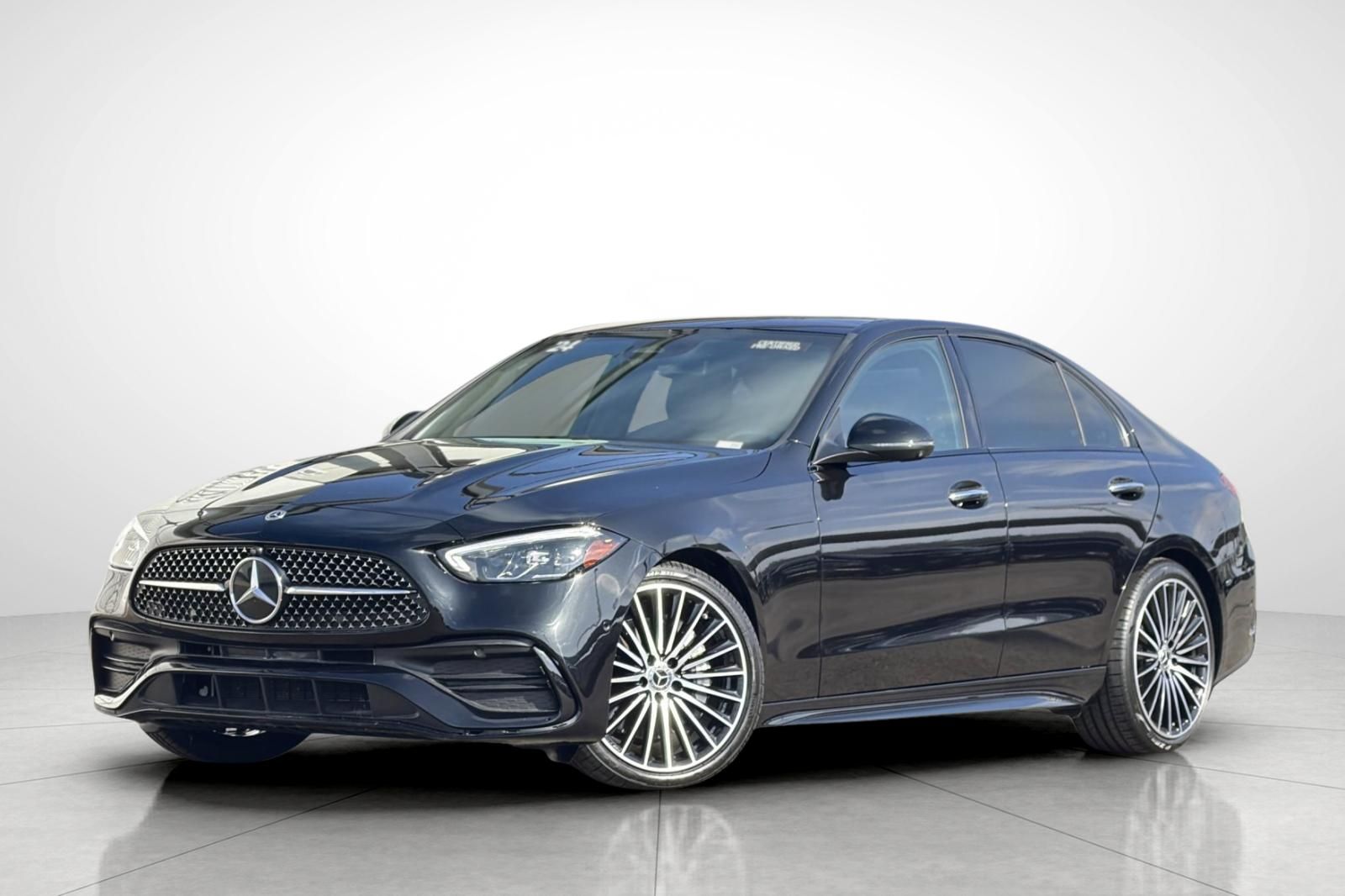 Obsidian Black Metallic 2024 Mercedes-Benz C-Class Sedan Rear-Wheel Drive 9-Speed Automatic