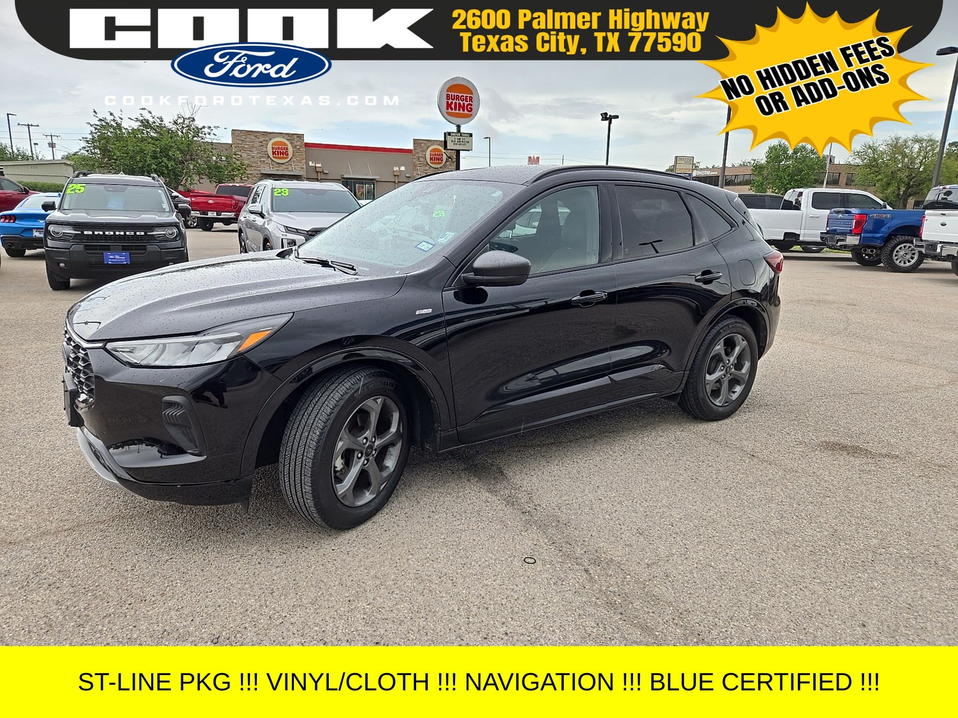 Agate Black Metallic 2024 Ford Escape ST-Line FWD SUV / Crossover Front-Wheel Drive 8-Speed Automatic