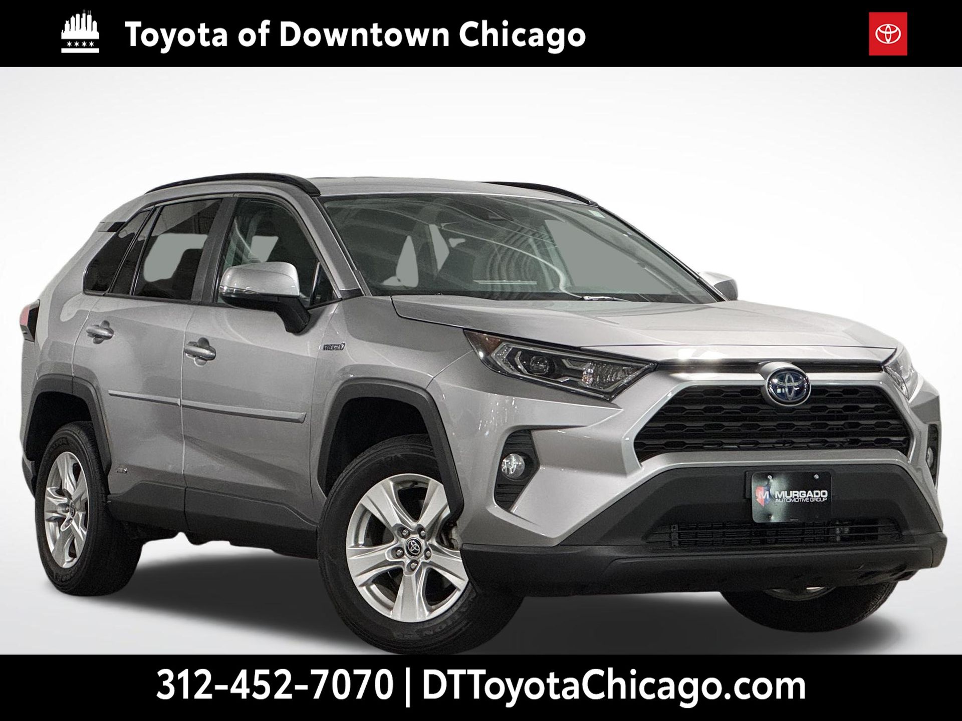 Silver Sky Metallic 2021 Toyota RAV4 Hybrid XLE AWD SUV / Crossover All-Wheel Drive Automatic